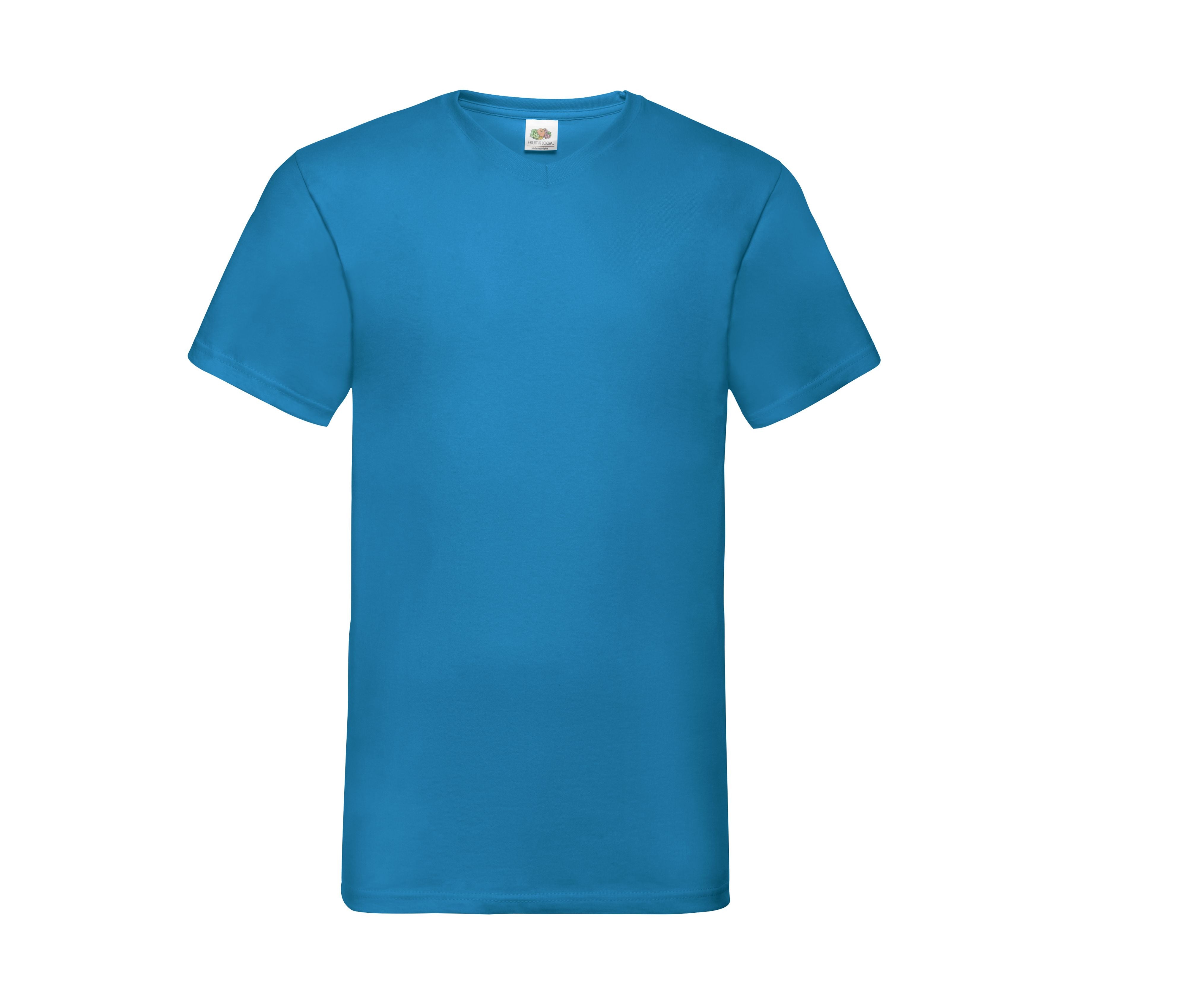 Tee-Shirt Col V - Azure Blue