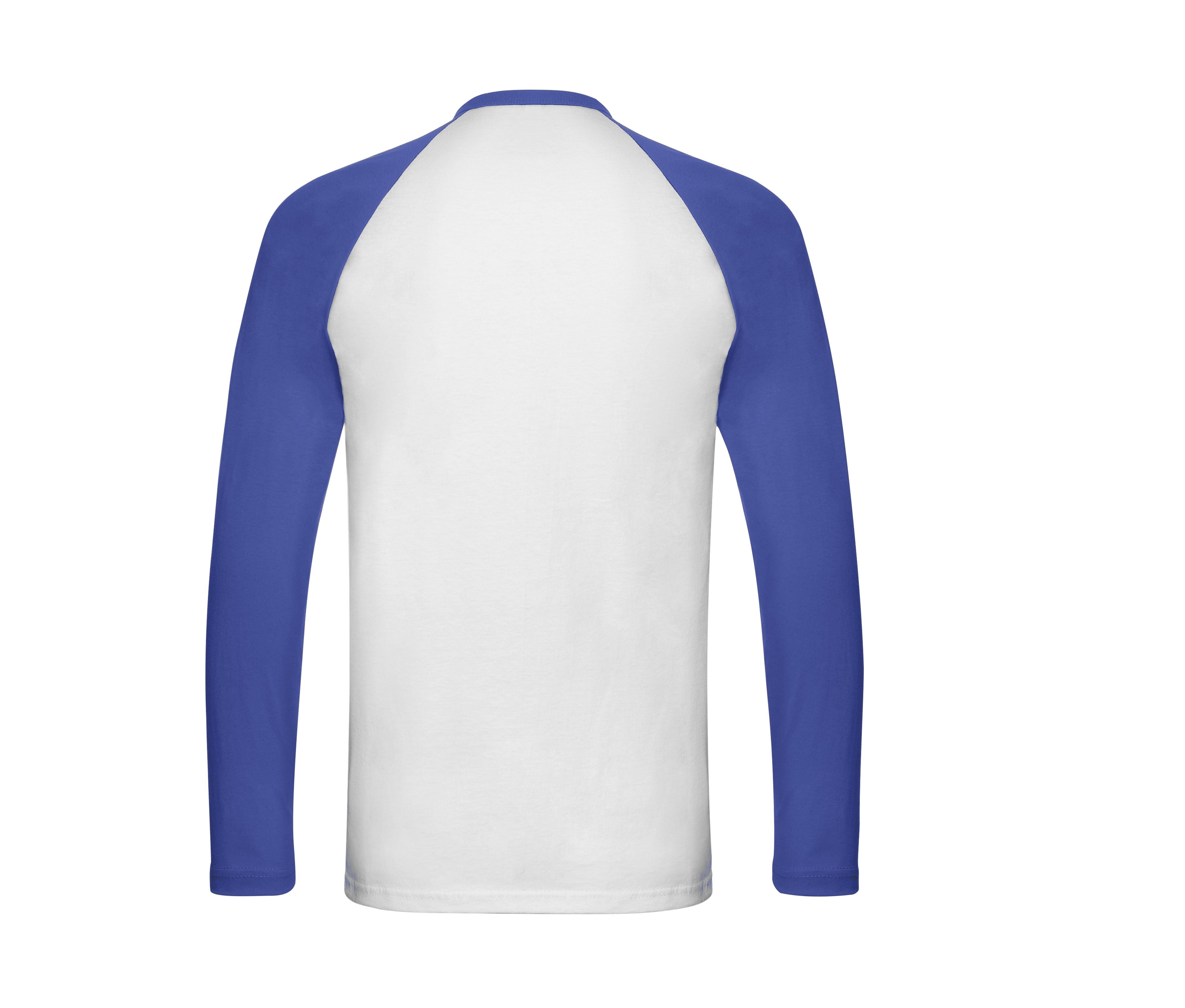 Tee-Shirt Baseball Manches Longues - White/royal Blue
