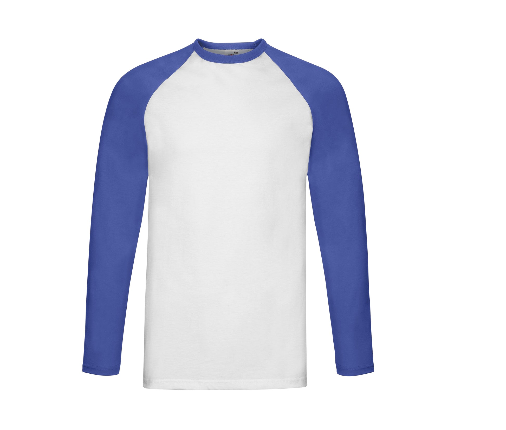 Tee-Shirt Baseball Manches Longues - White/royal Blue