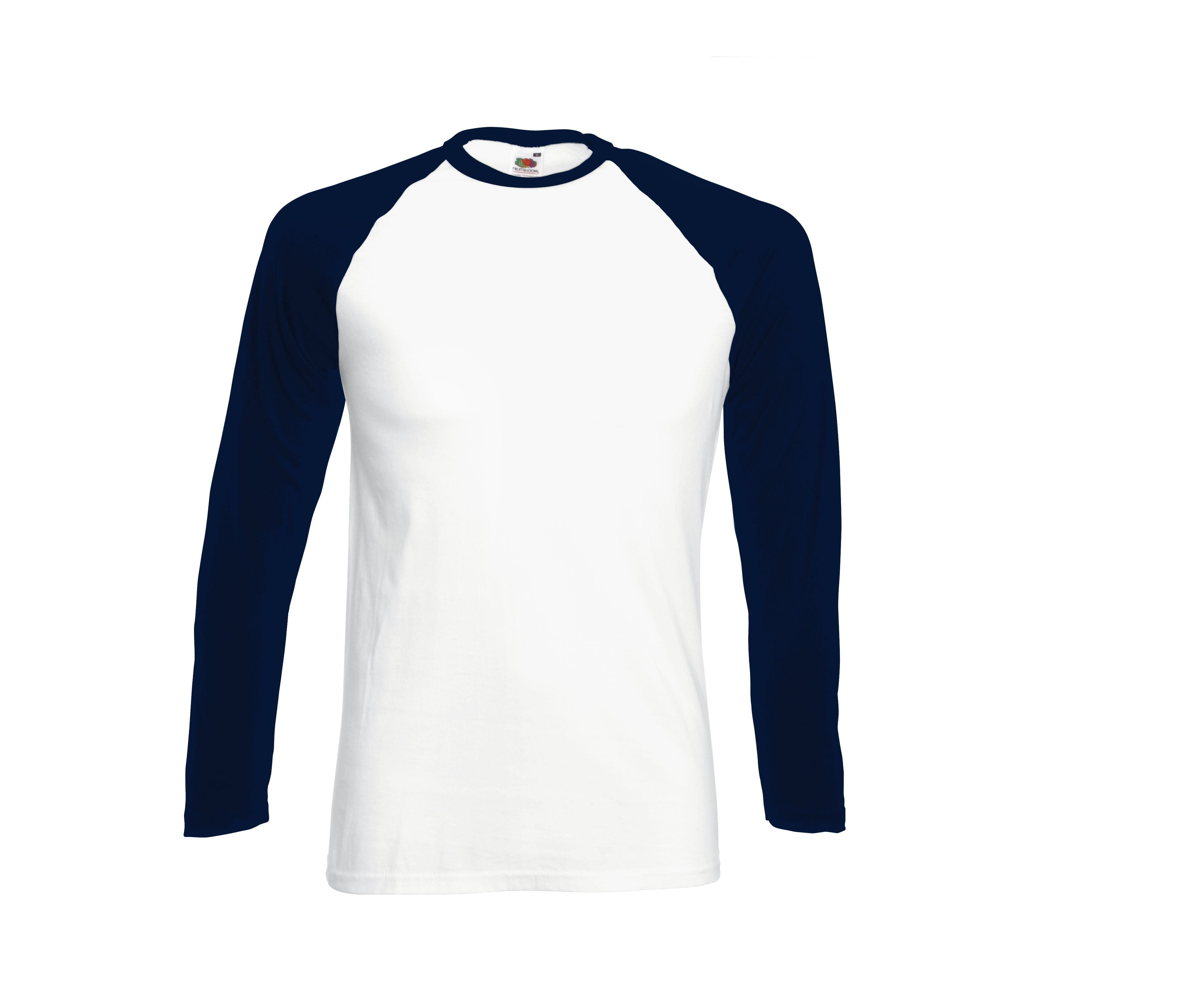 Tee-Shirt Baseball Manches Longues - White/deep Navy