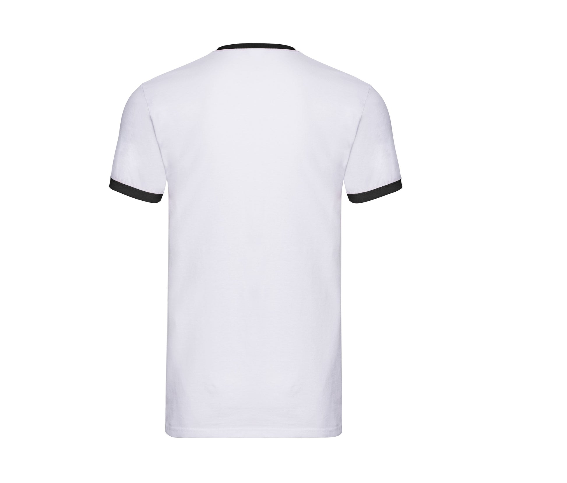 Tee-Shirt Bords Côtes Contraste - White/black