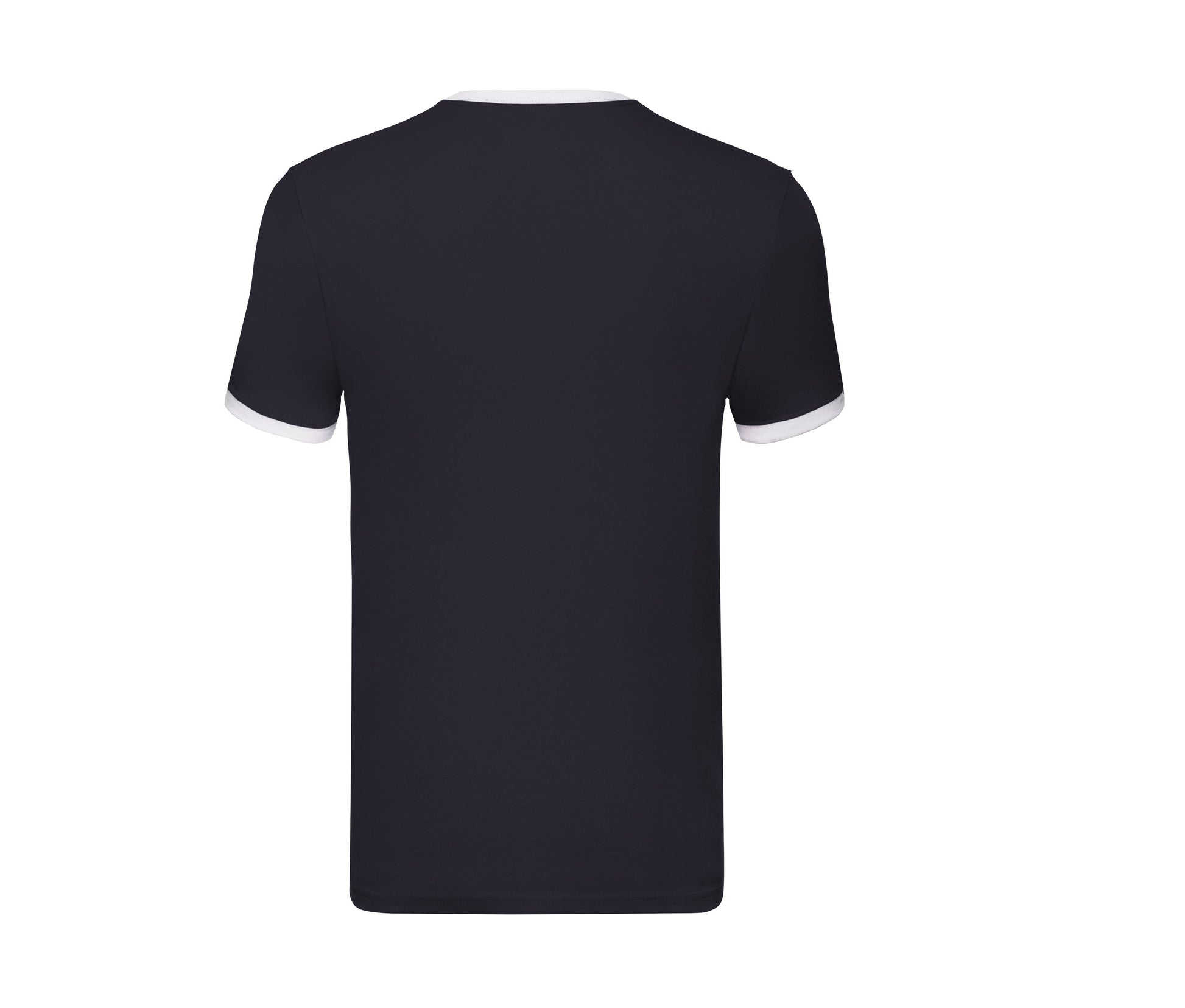 Tee-Shirt Bords Côtes Contraste - Navy/white