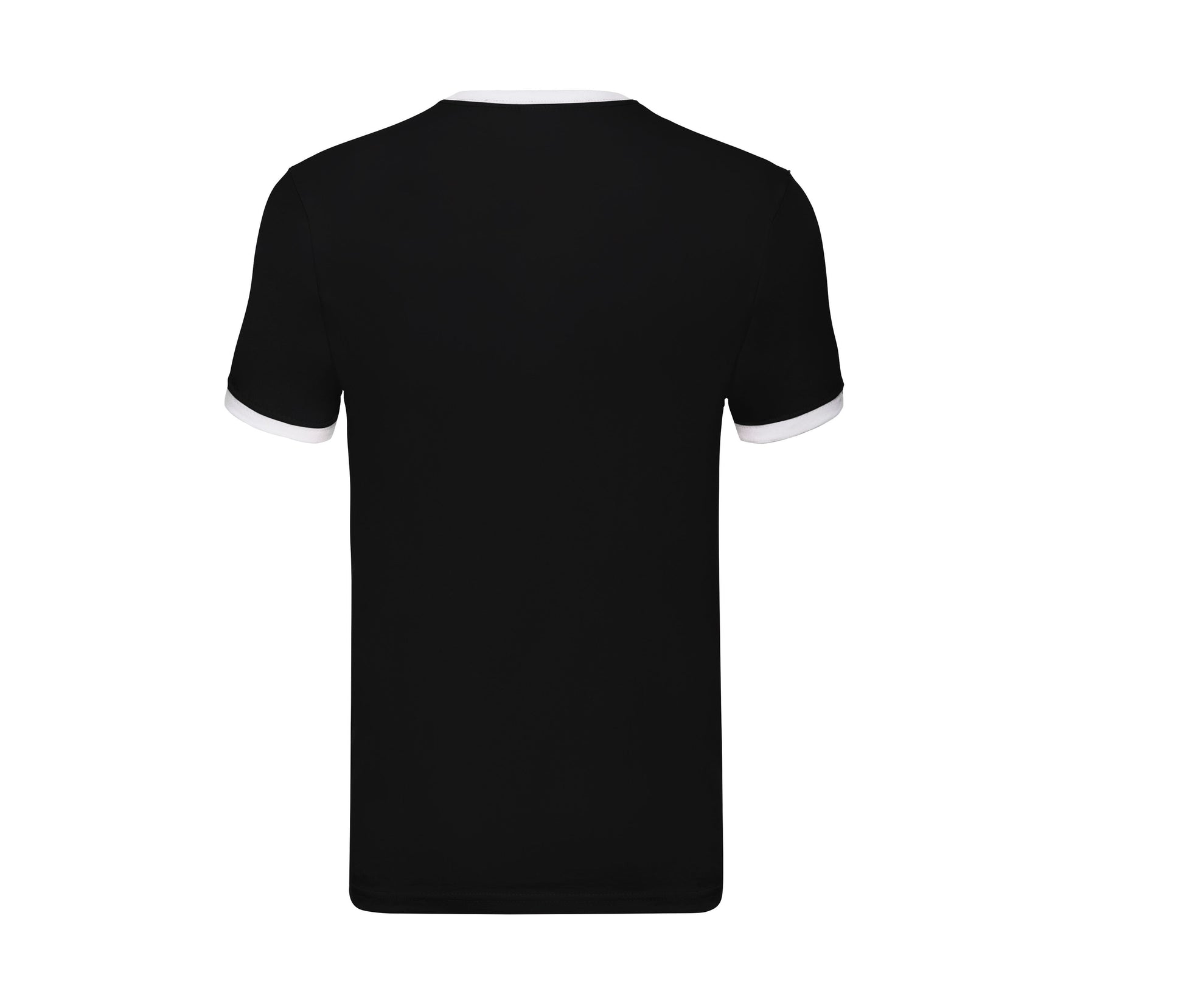 Tee-Shirt Bords Côtes Contraste - Black/white