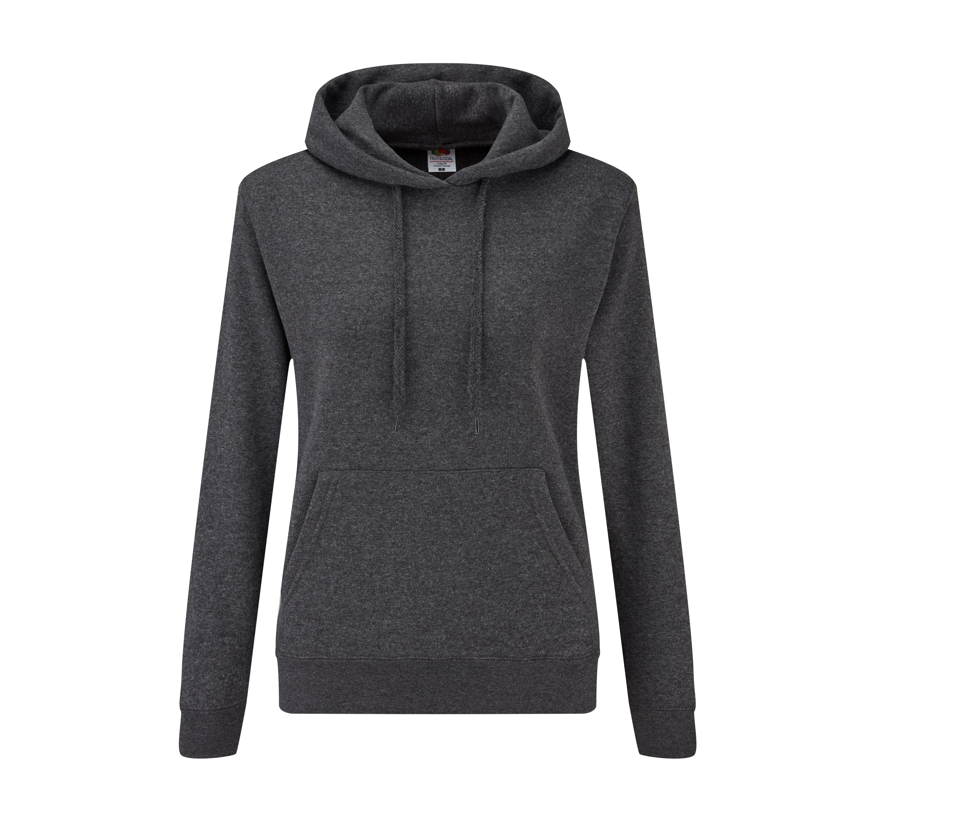 Sweat Capuche Femme - Dark Heather Grey