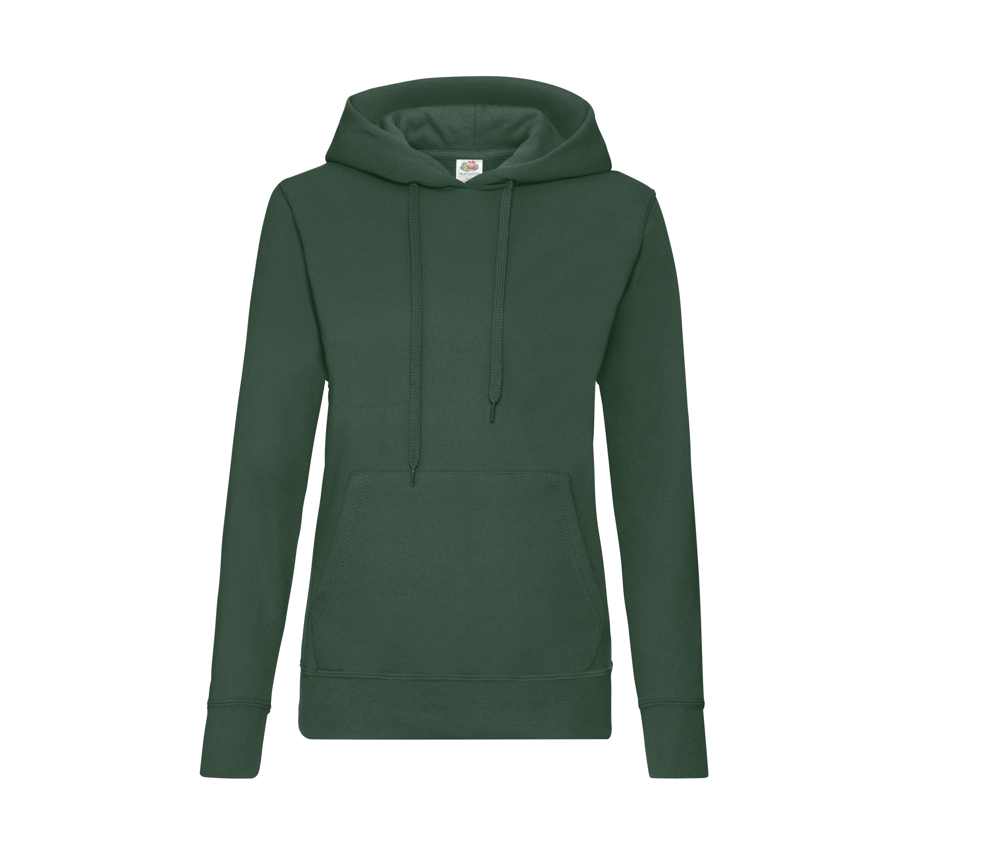 Sweat Capuche Femme - Bottle Green