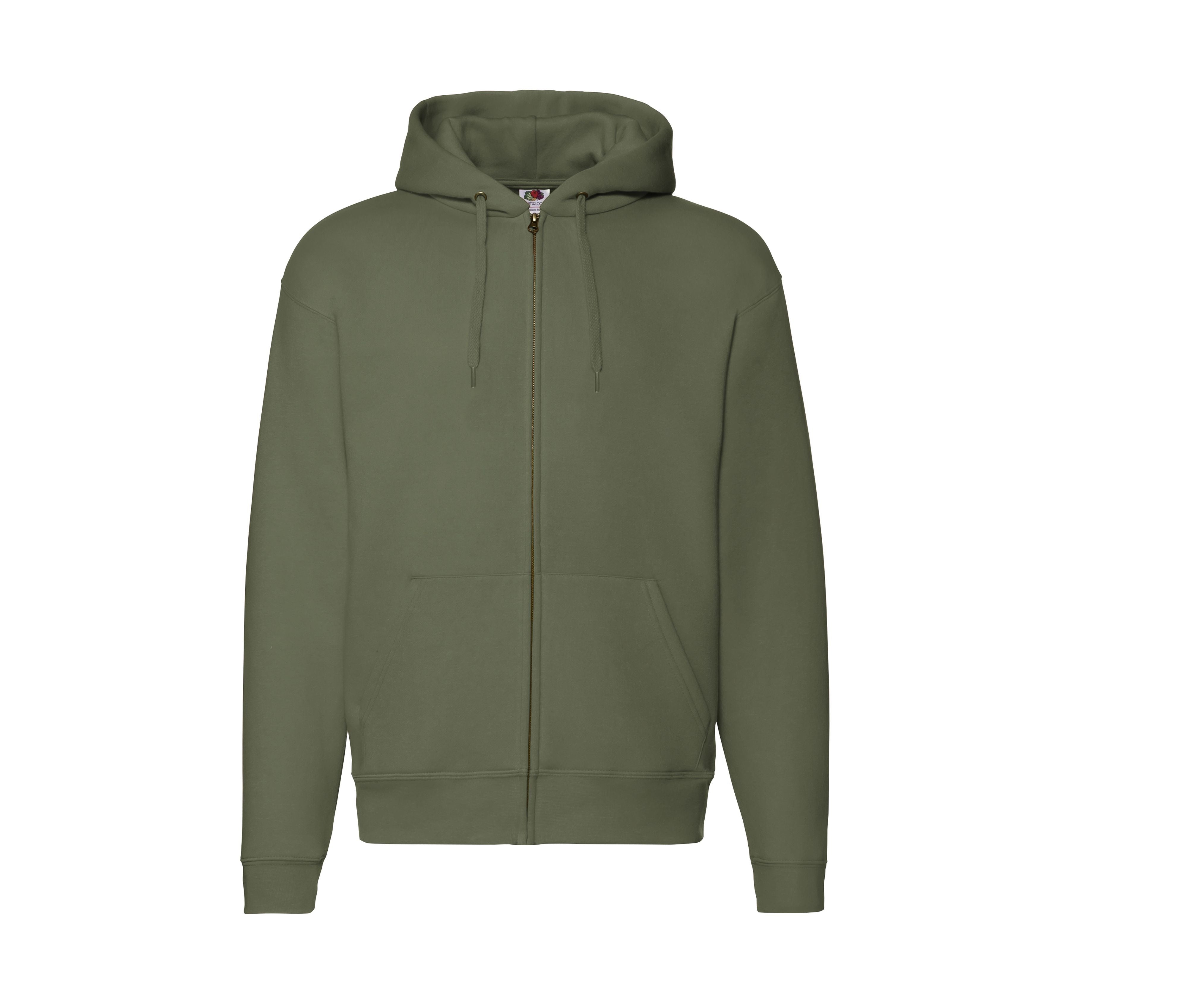 Sweat Capuche Grand Zip 280 - Classic Olive