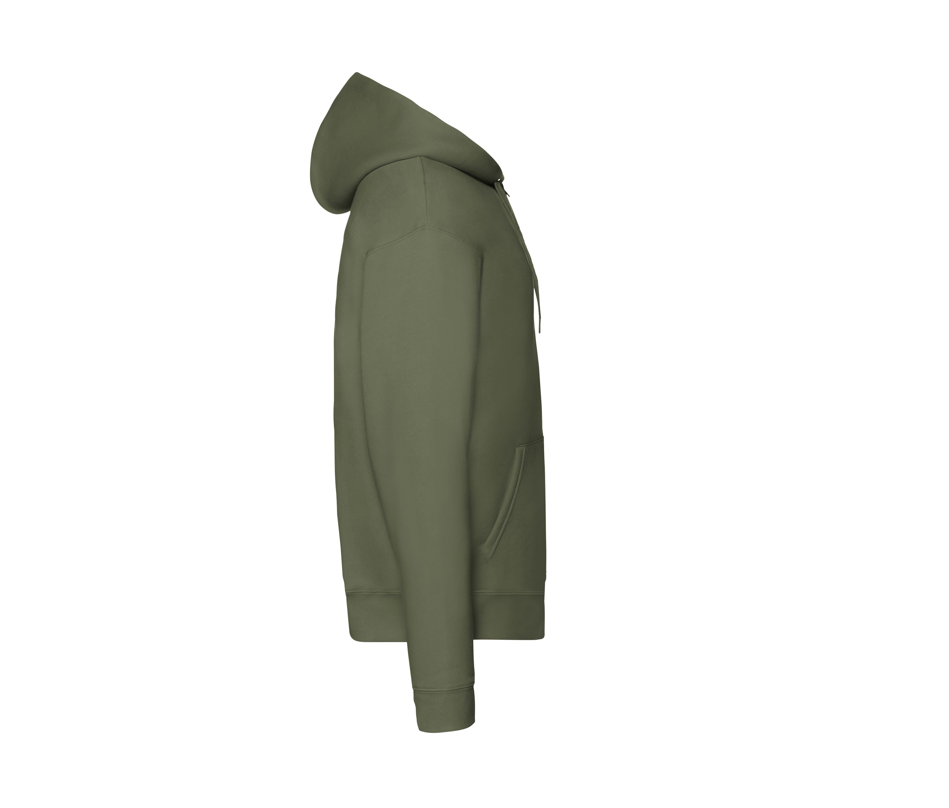 Sweat Capuche Grand Zip 280 - Classic Olive