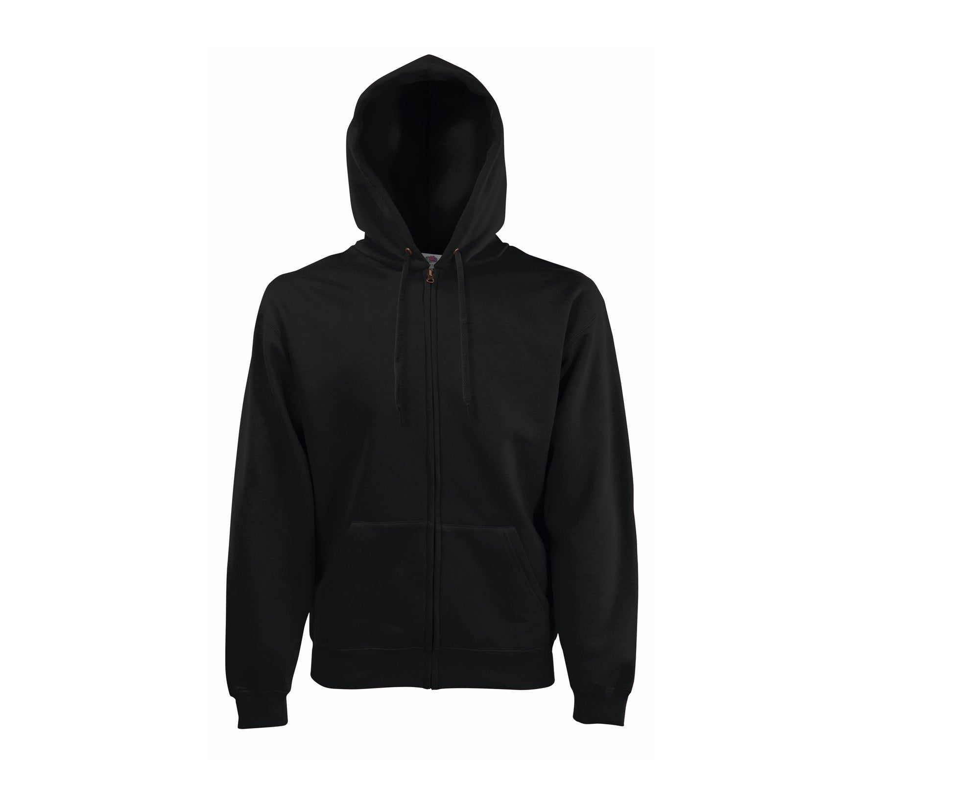 Sweat Capuche Grand Zip 280 - Black