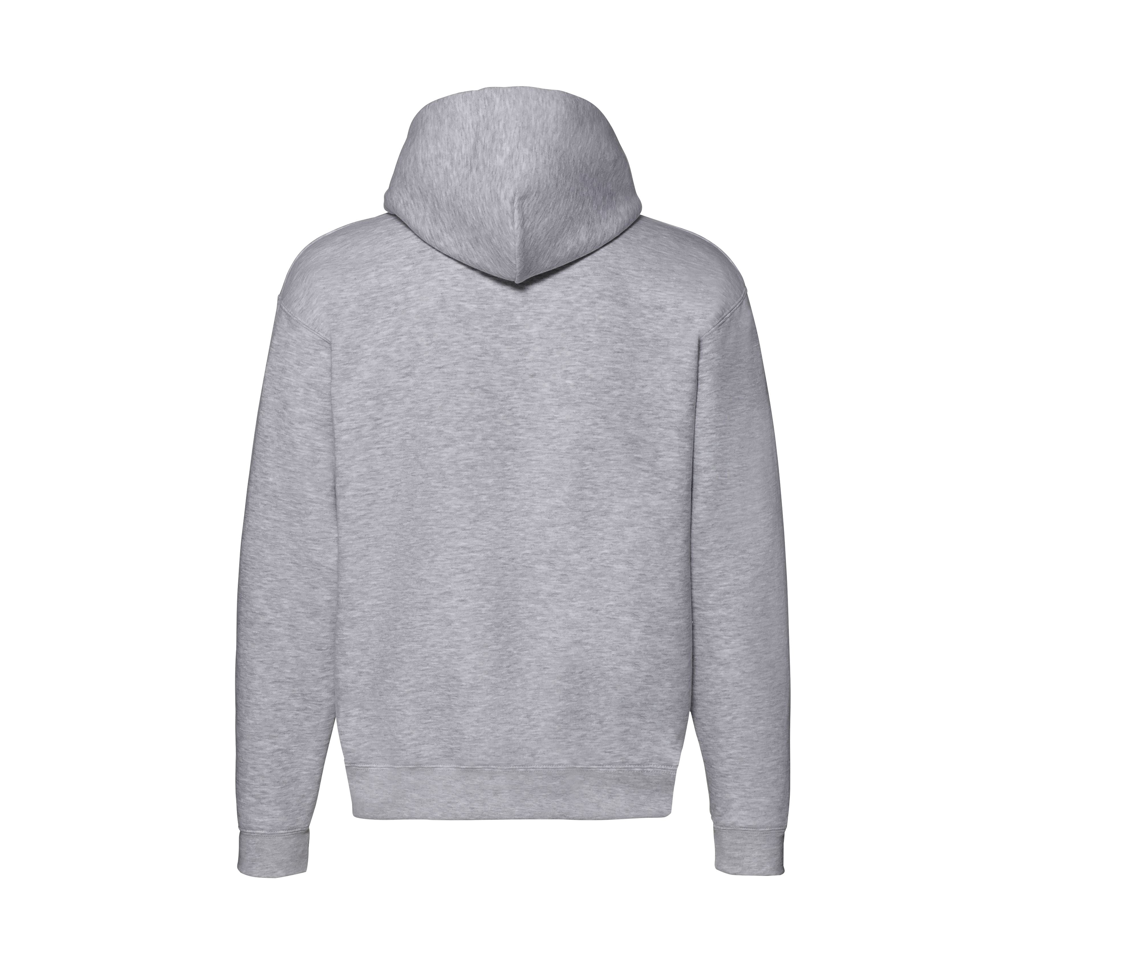 Sweat Capuche Grand Zip 280 - Heather Grey