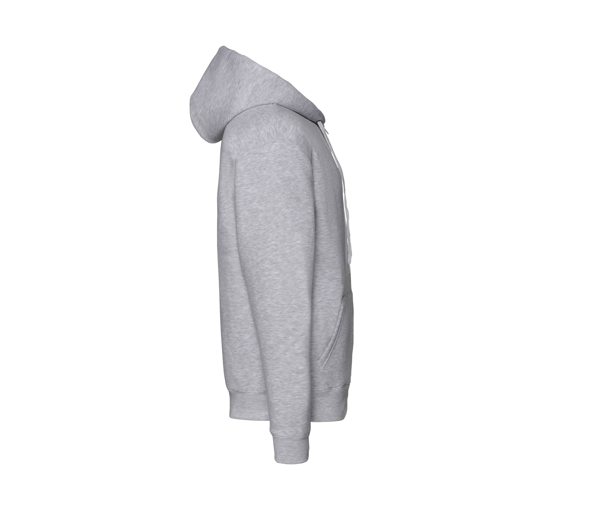 Sweat Capuche Grand Zip 280 - Heather Grey