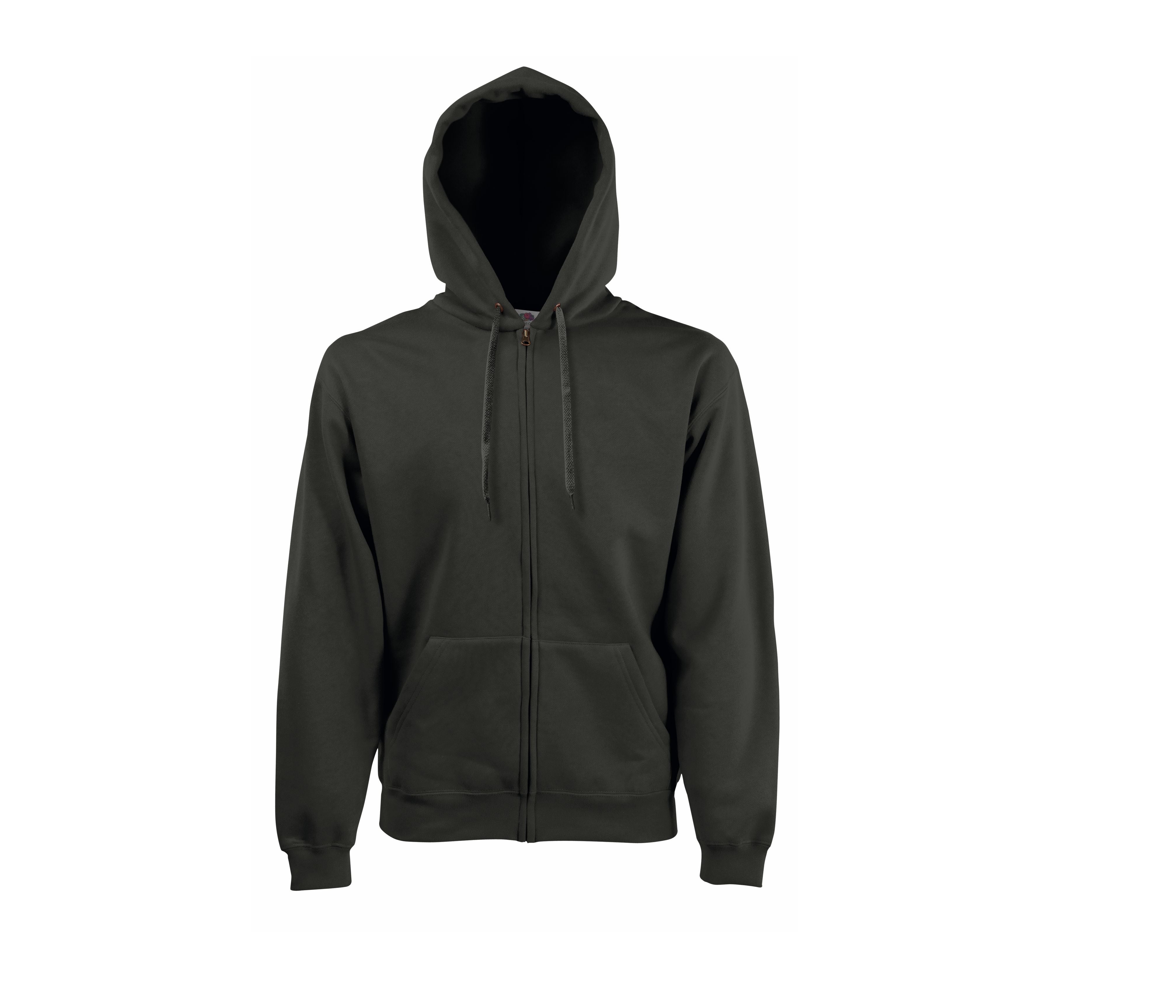 Sweat Capuche Grand Zip 280 - Charcoal