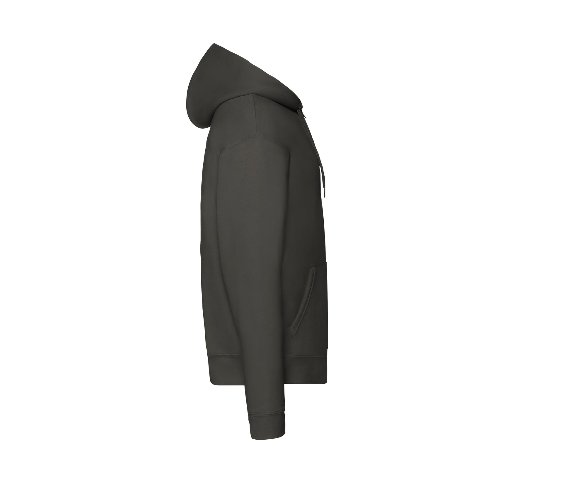 Sweat Capuche Grand Zip 280 - Charcoal