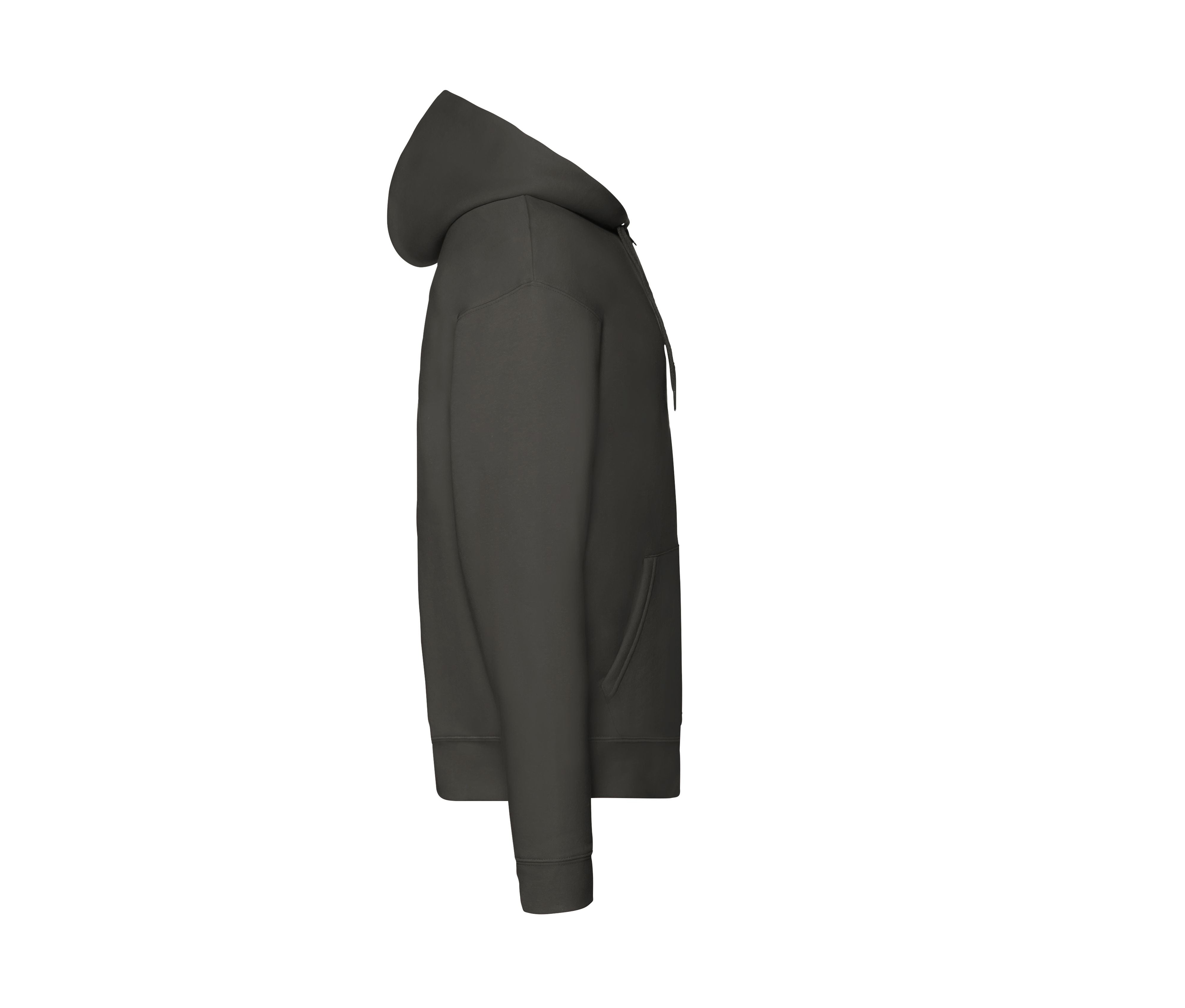 Sweat Capuche Grand Zip 280 - Charcoal
