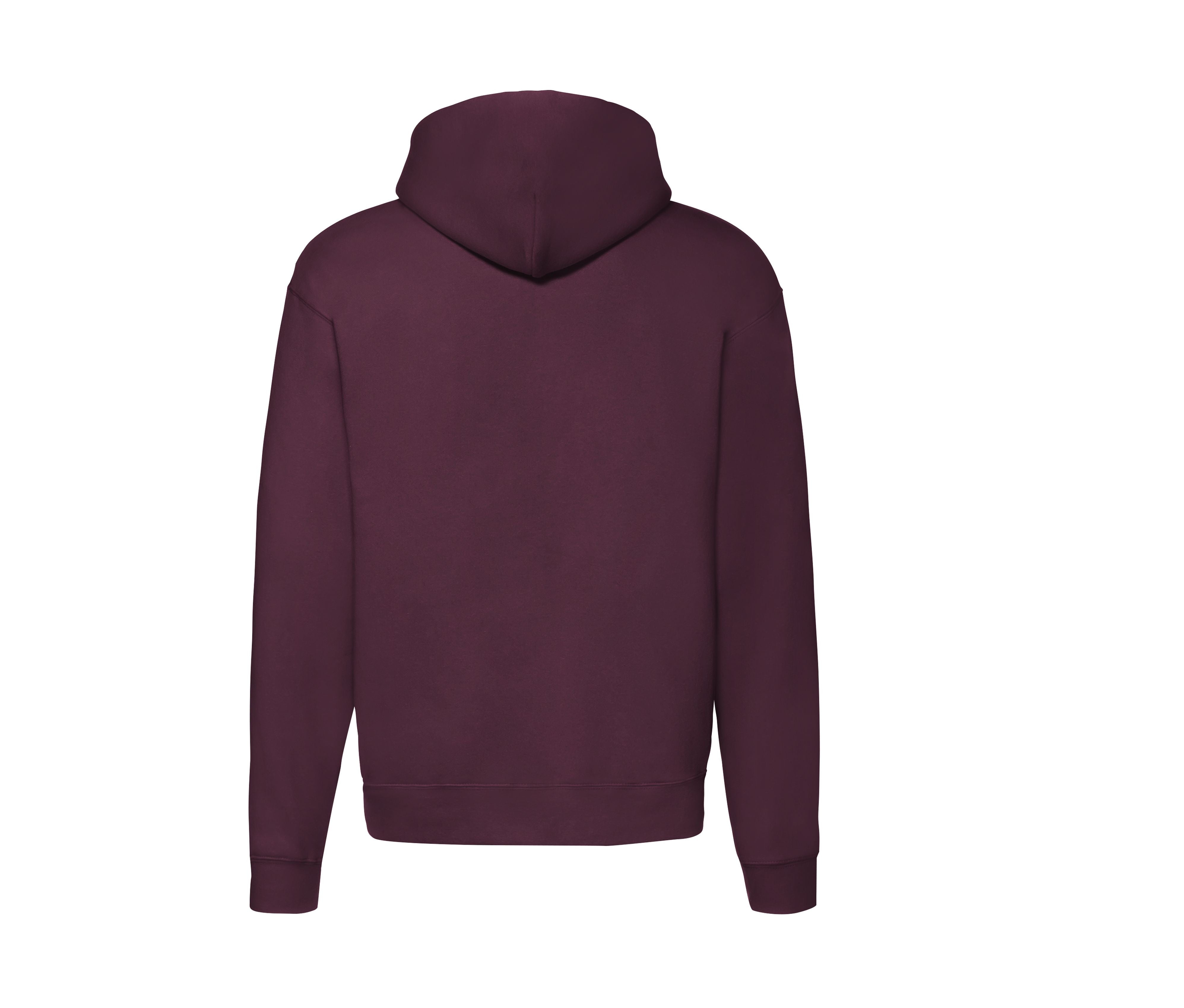 Sweat Capuche Grand Zip 280 - Burgundy