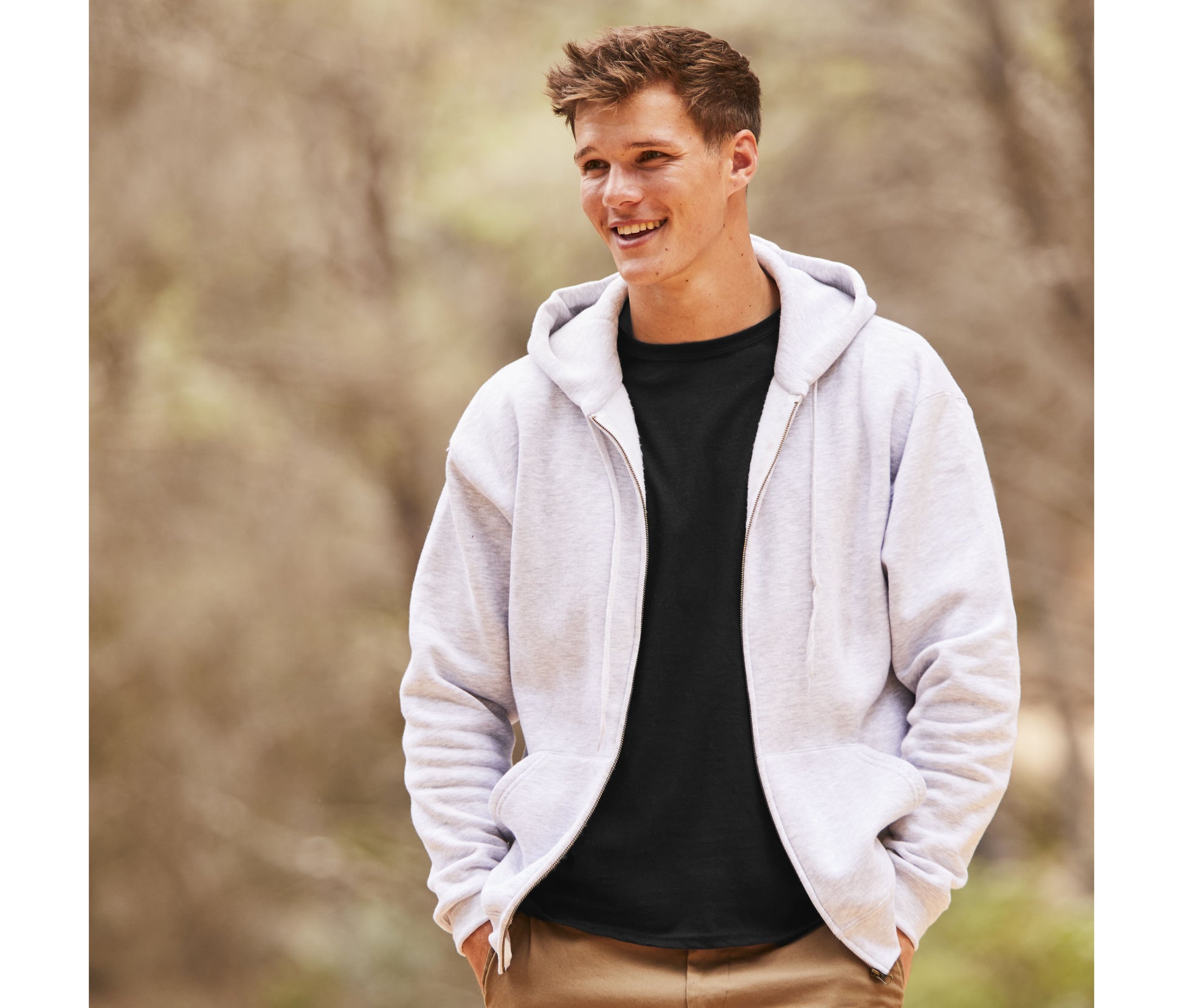 Sweat capuche grand zip 280
