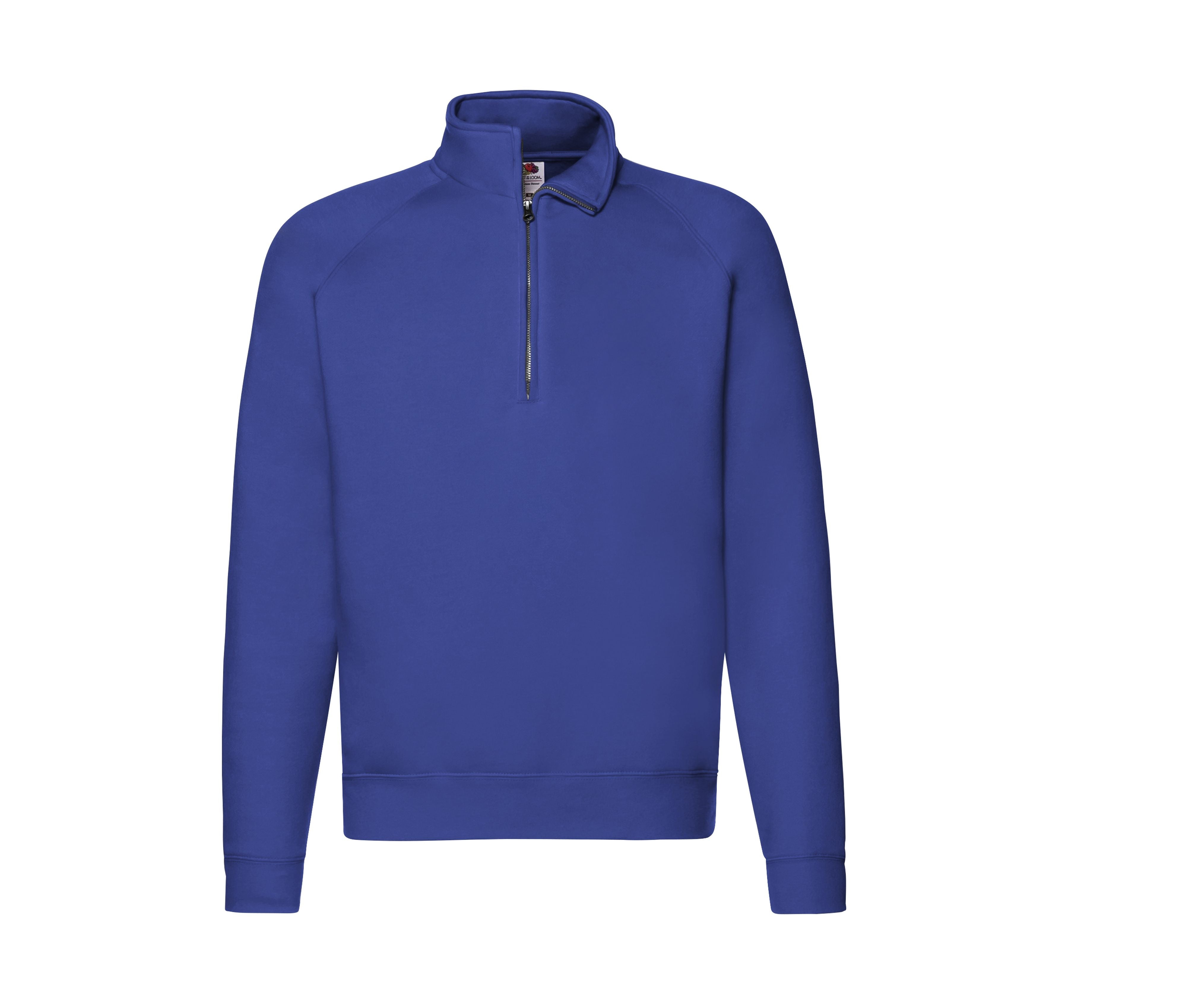 Sweat Manches Raglan Col Zippé - Royal Blue