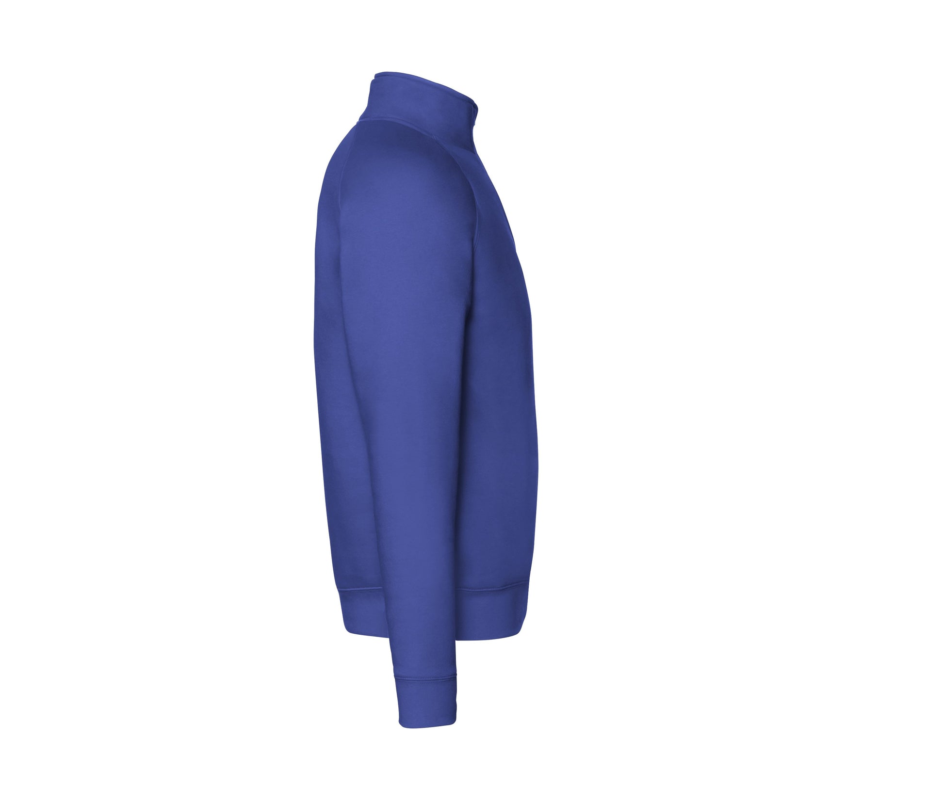 Sweat Manches Raglan Col Zippé - Royal Blue
