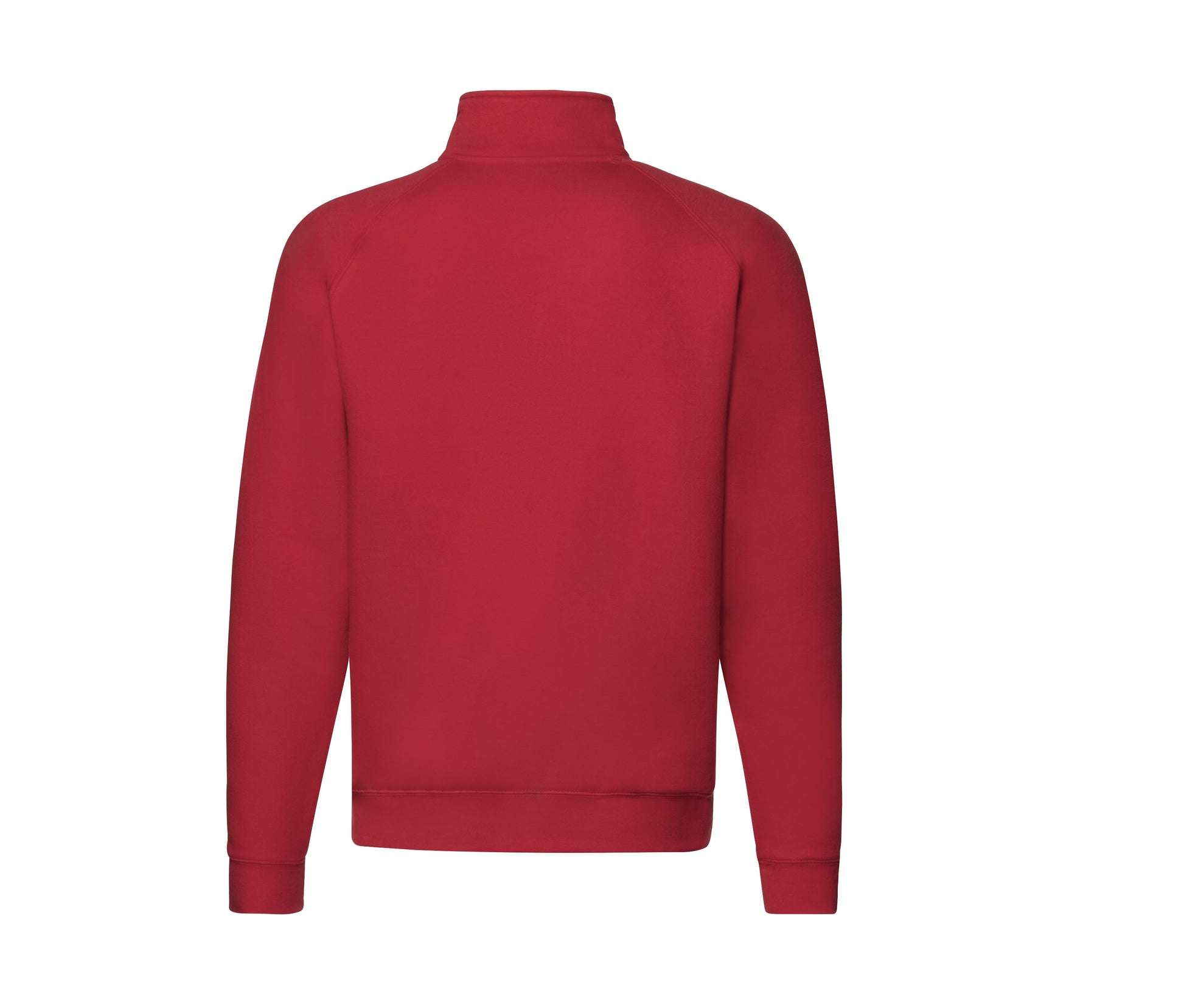 Sweat Manches Raglan Col Zippé - Red