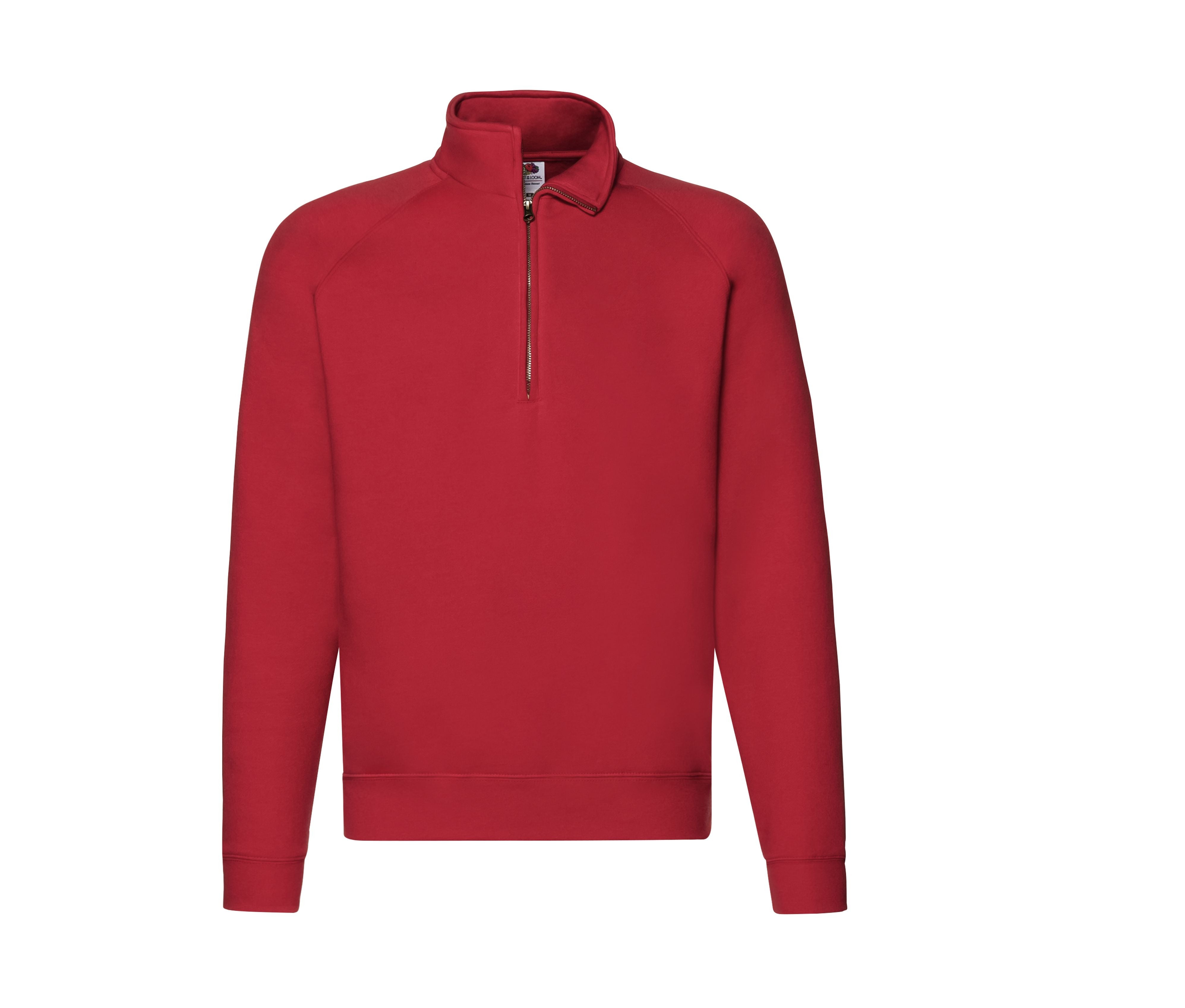 Sweat Manches Raglan Col Zippé - Red
