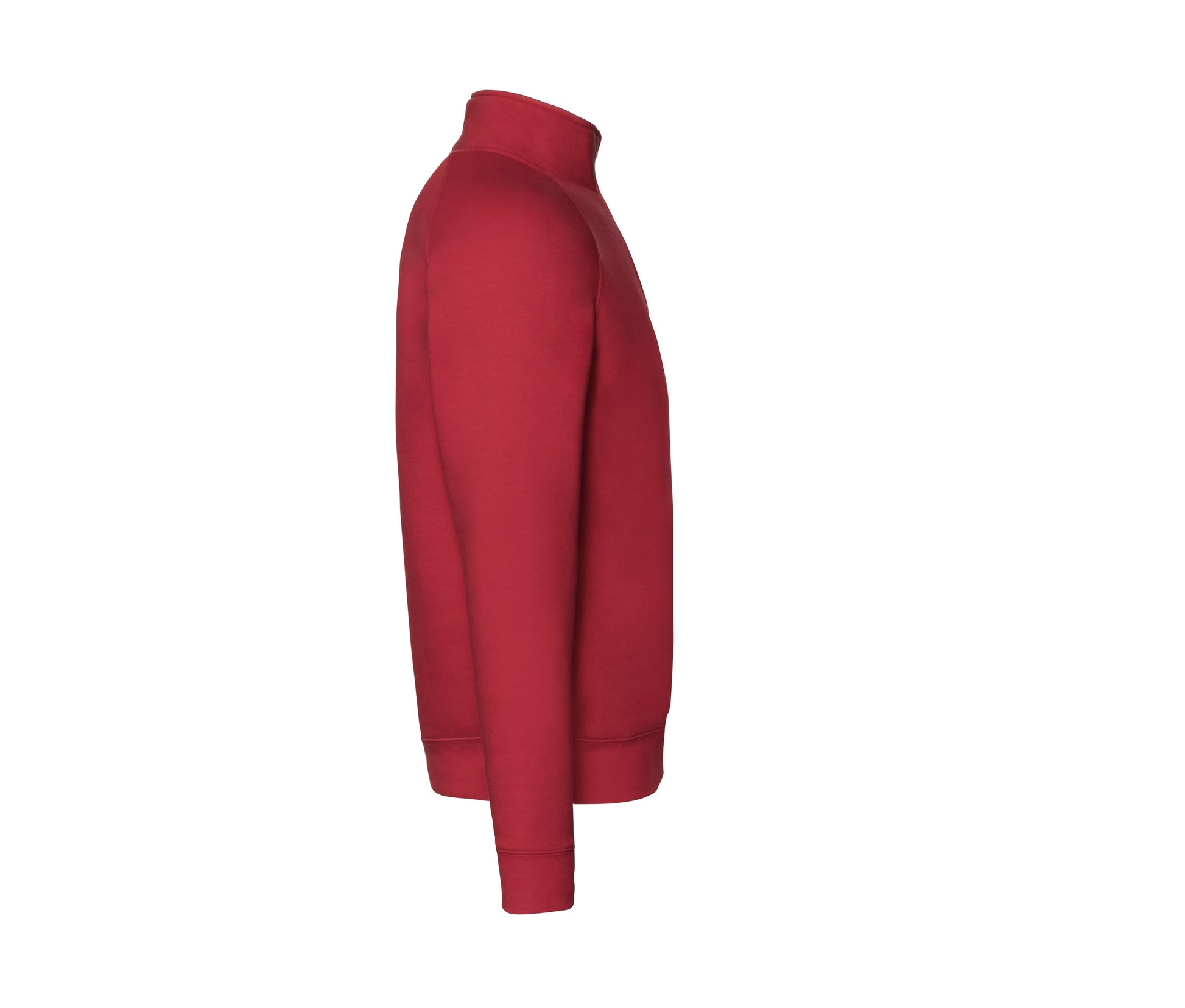 Sweat Manches Raglan Col Zippé - Red