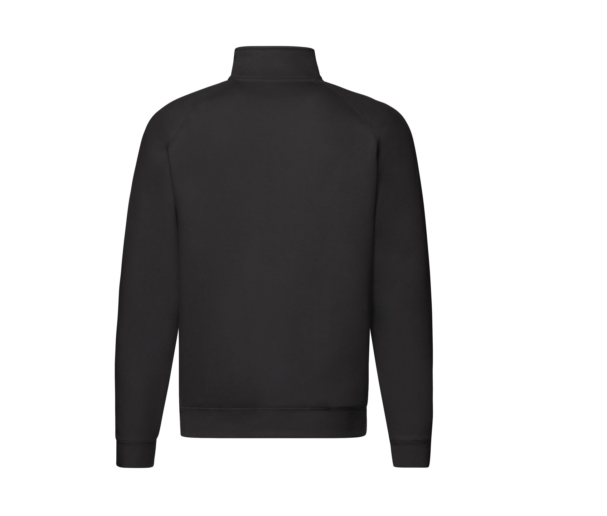 Sweat Manches Raglan Col Zippé - Black