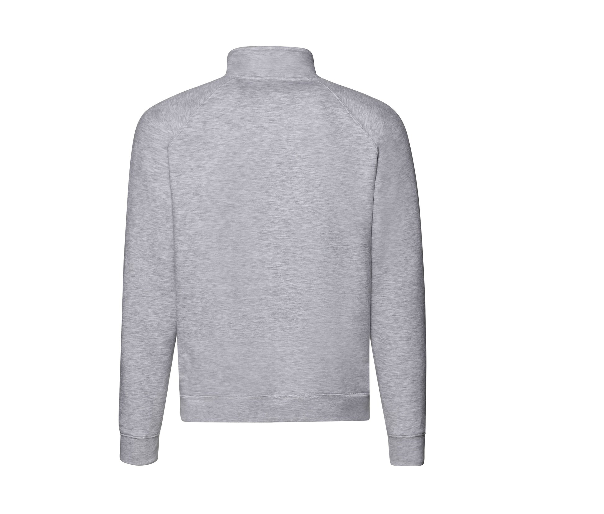 Sweat Manches Raglan Col Zippé - Heather Grey