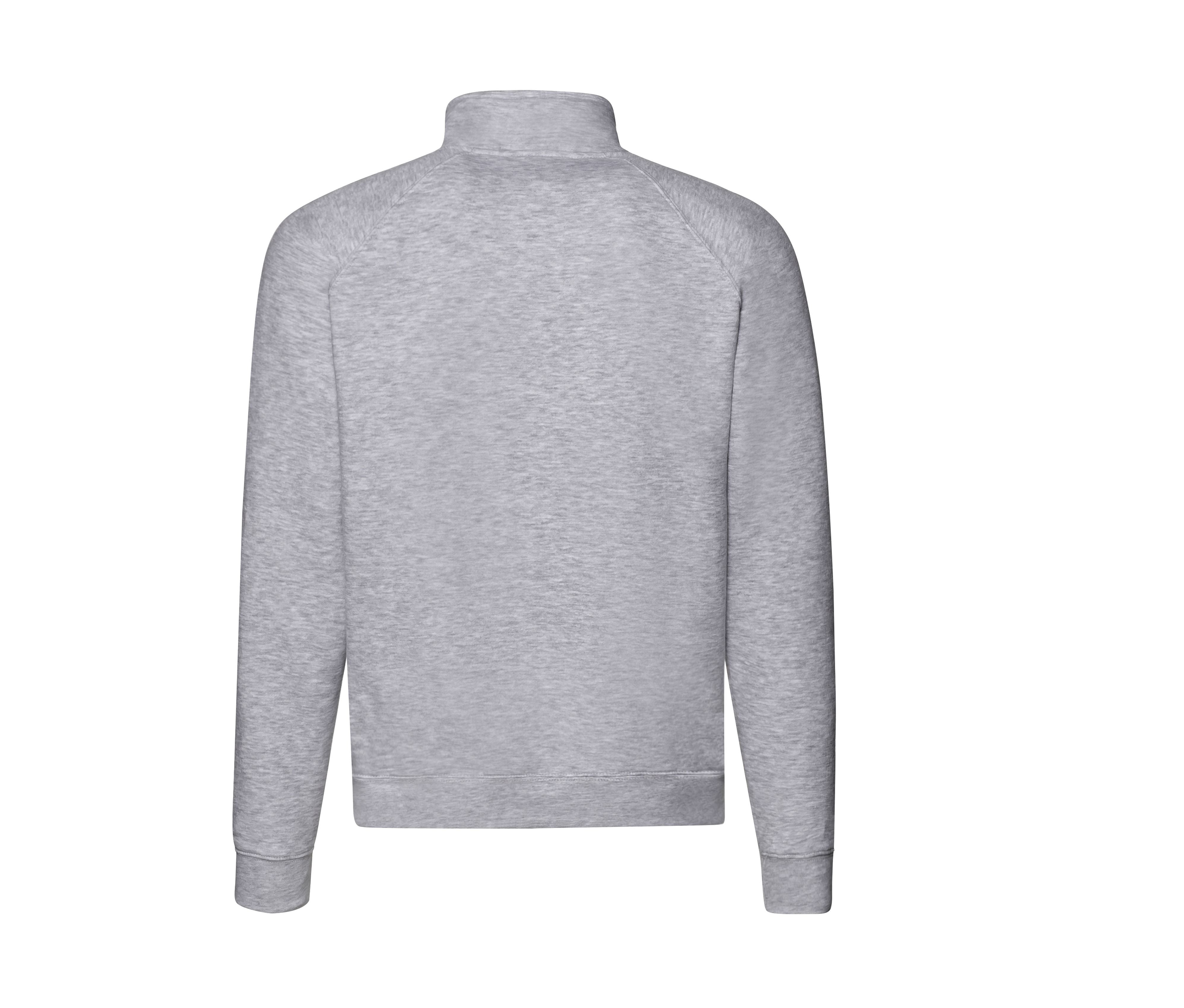 Sweat Manches Raglan Col Zippé - Heather Grey