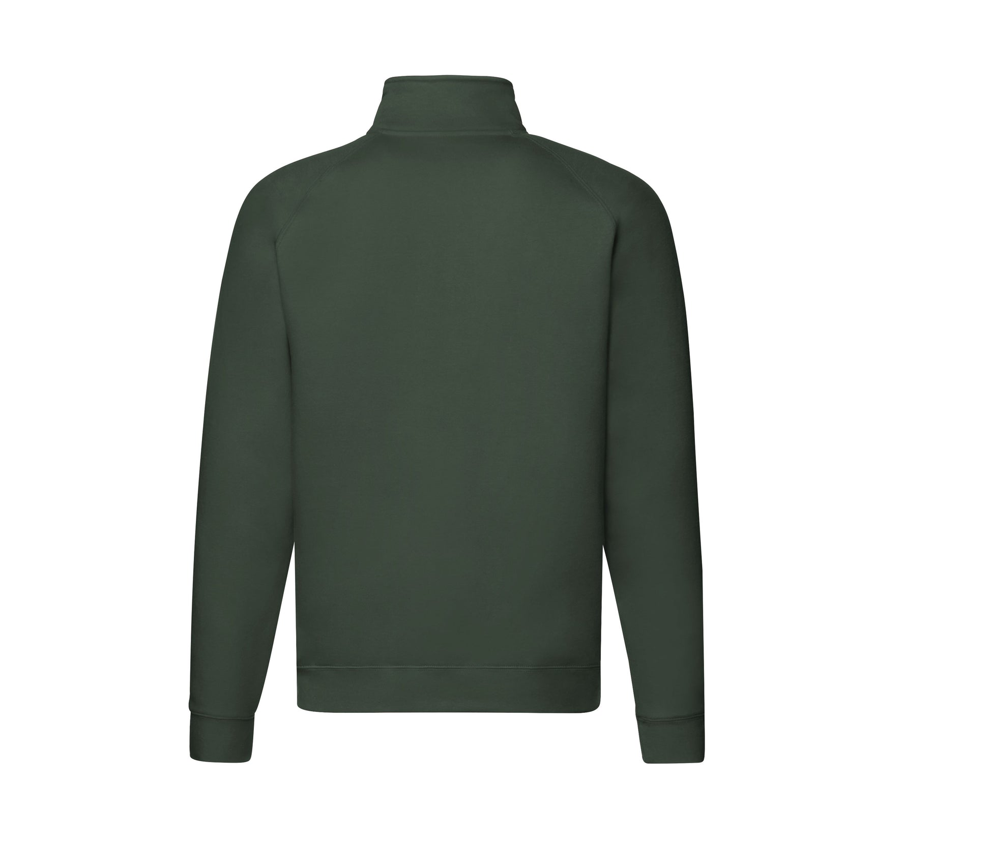 Sweat Manches Raglan Col Zippé - Bottle Green