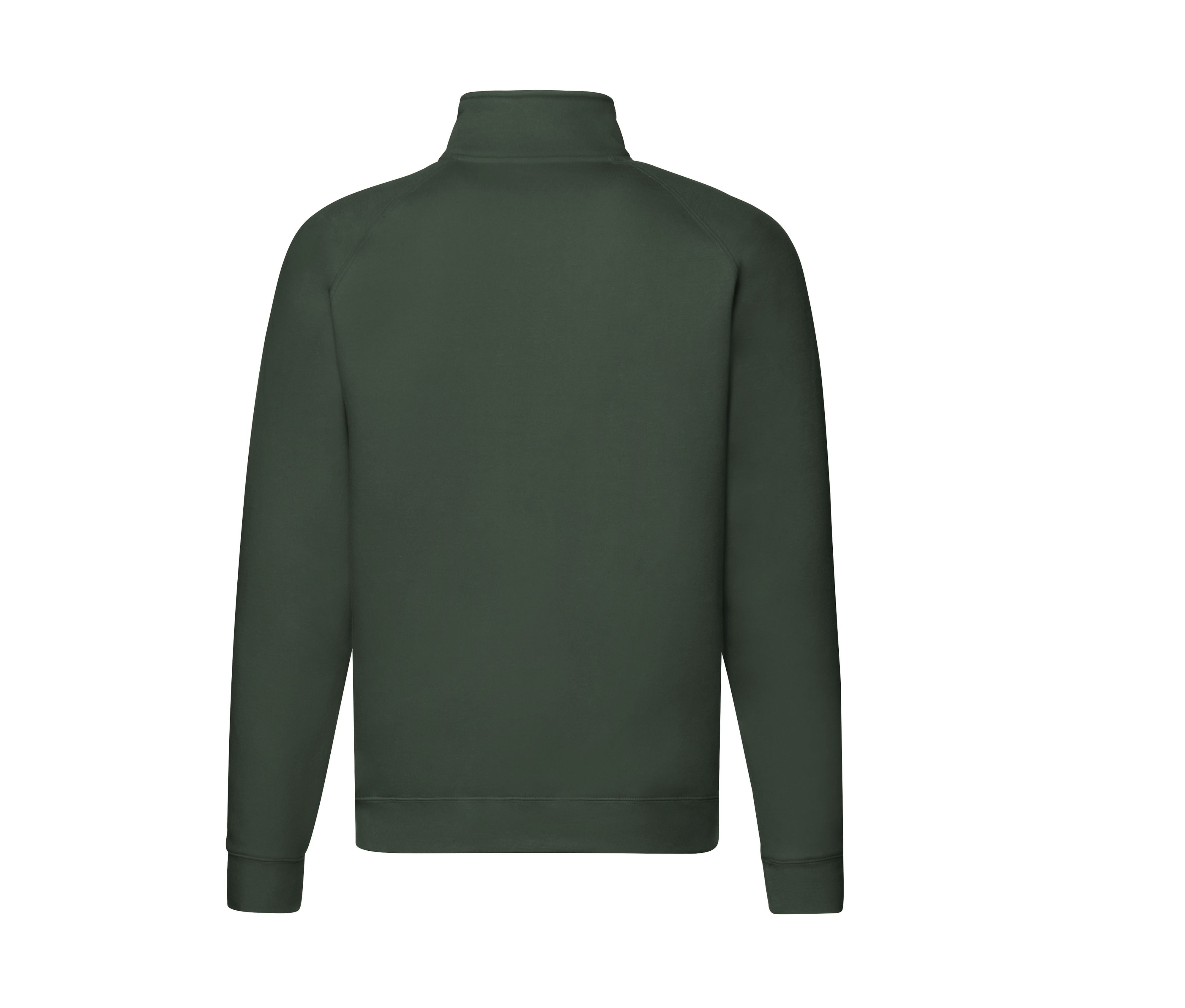 Sweat Manches Raglan Col Zippé - Bottle Green