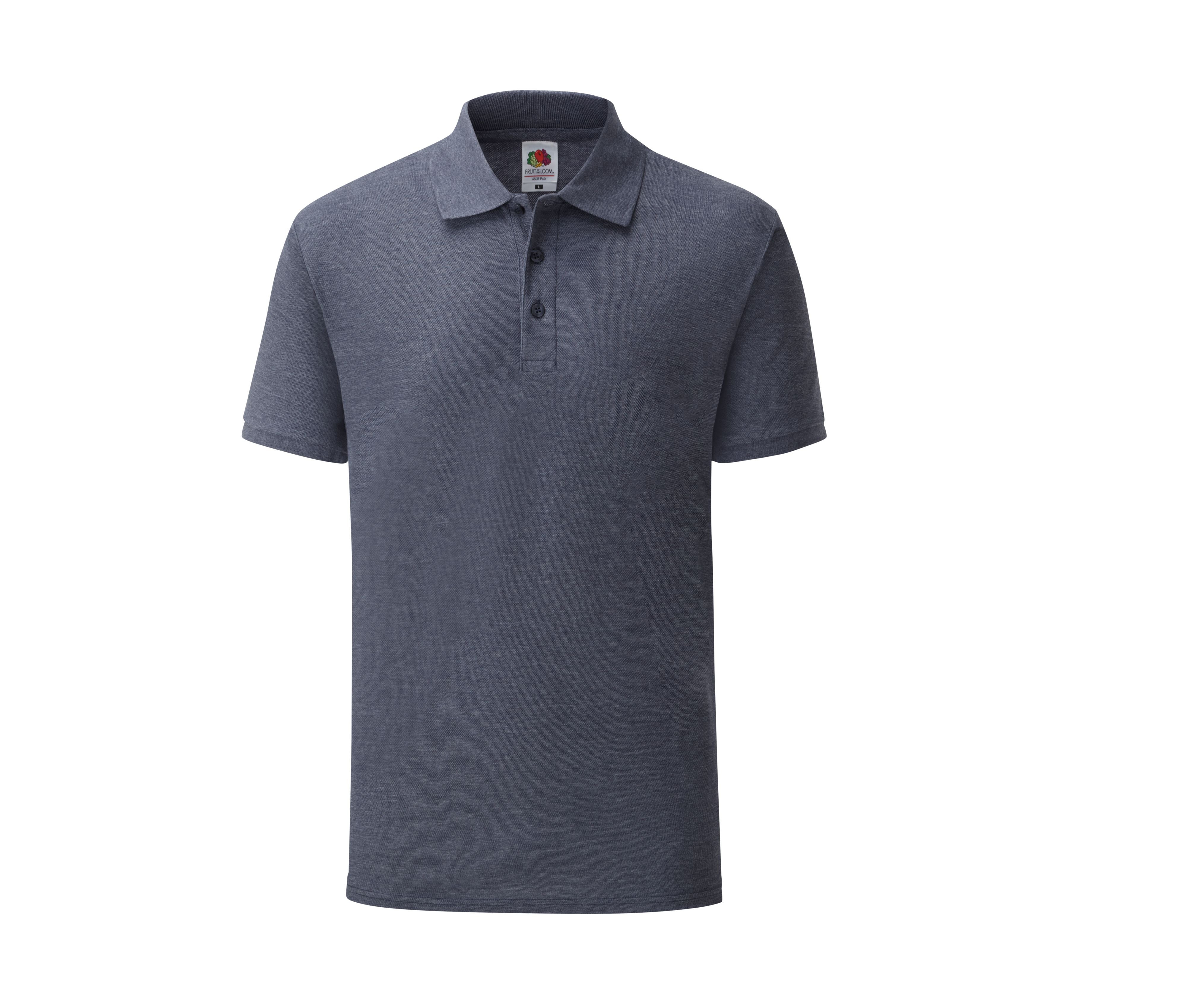 Polo Polycoton 180 Lavable à 60° - Heather Navy
