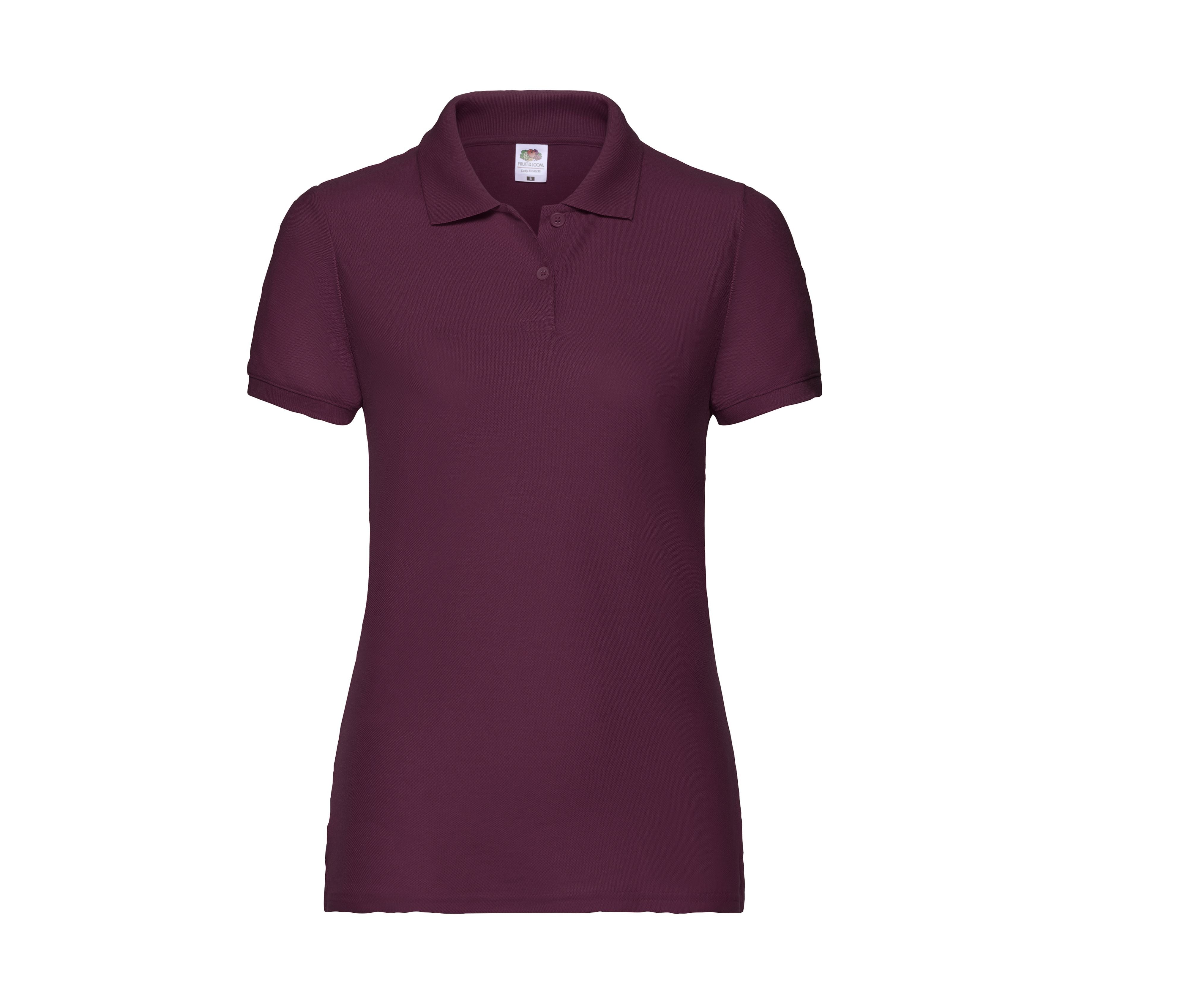 Polo Femme Polycoton 180 Lavable à 60° - Burgundy