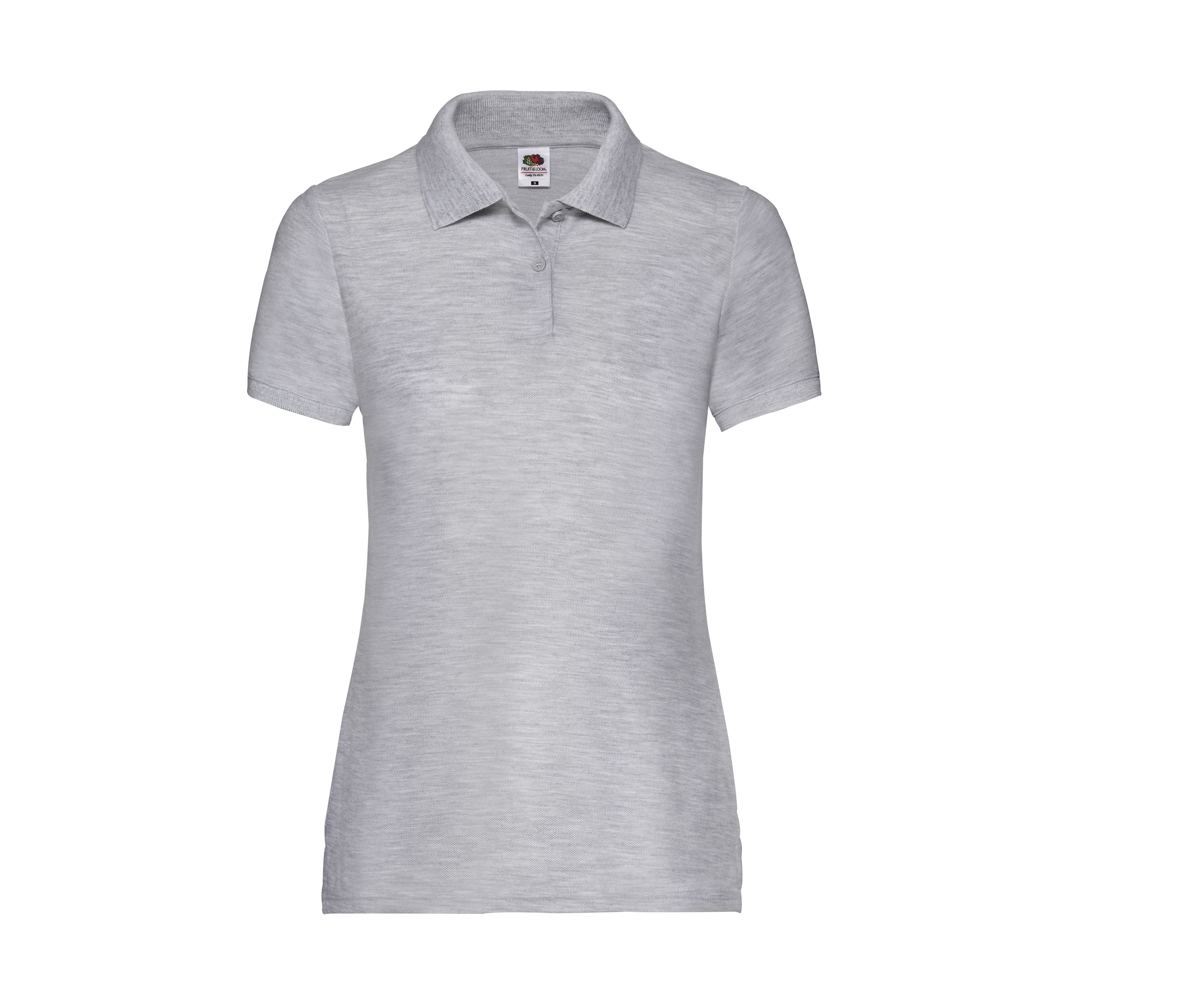 Polo Femme Polycoton 180 Lavable à 60° - Heather Grey