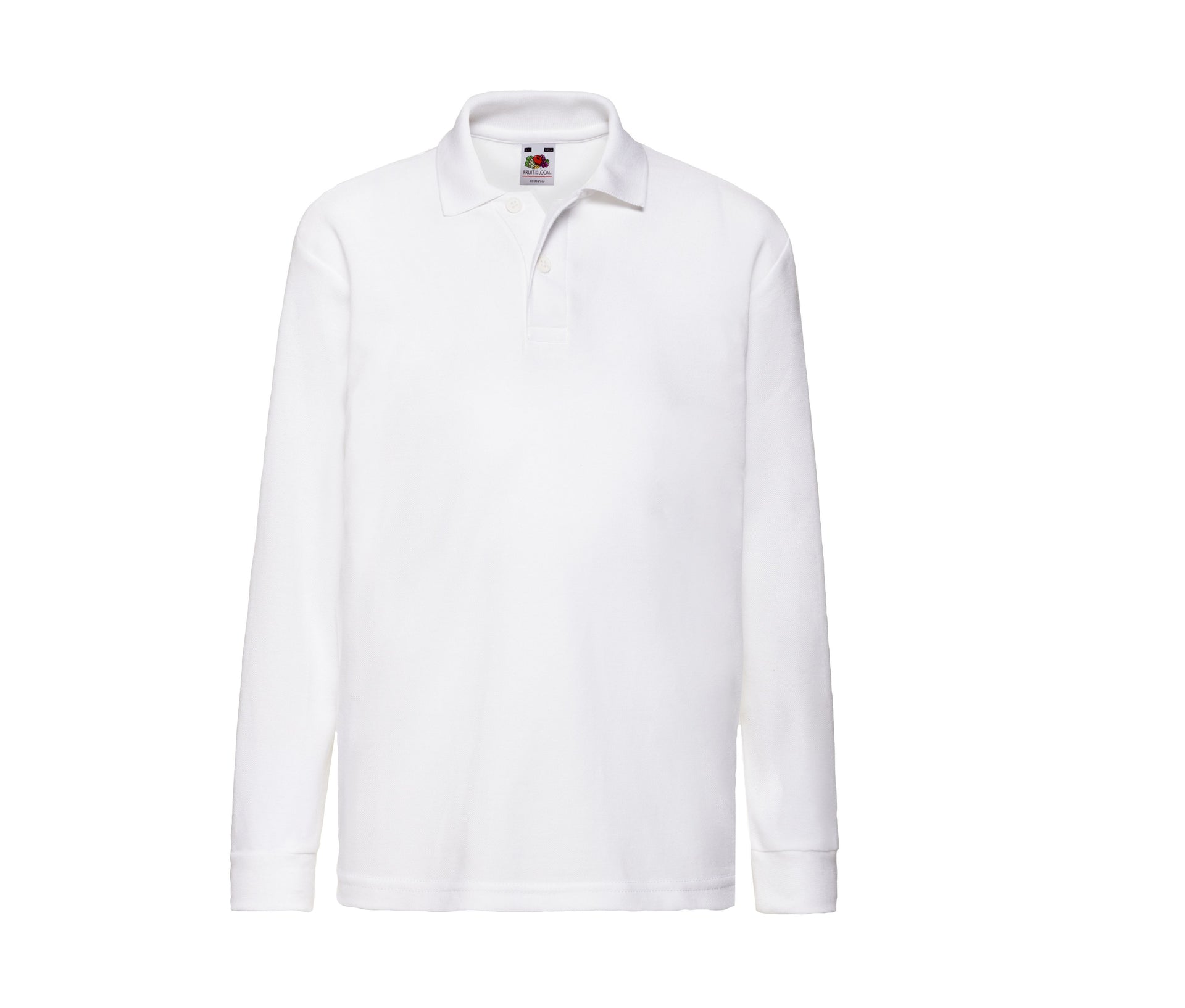 Polo Enfant Manches Longues - White