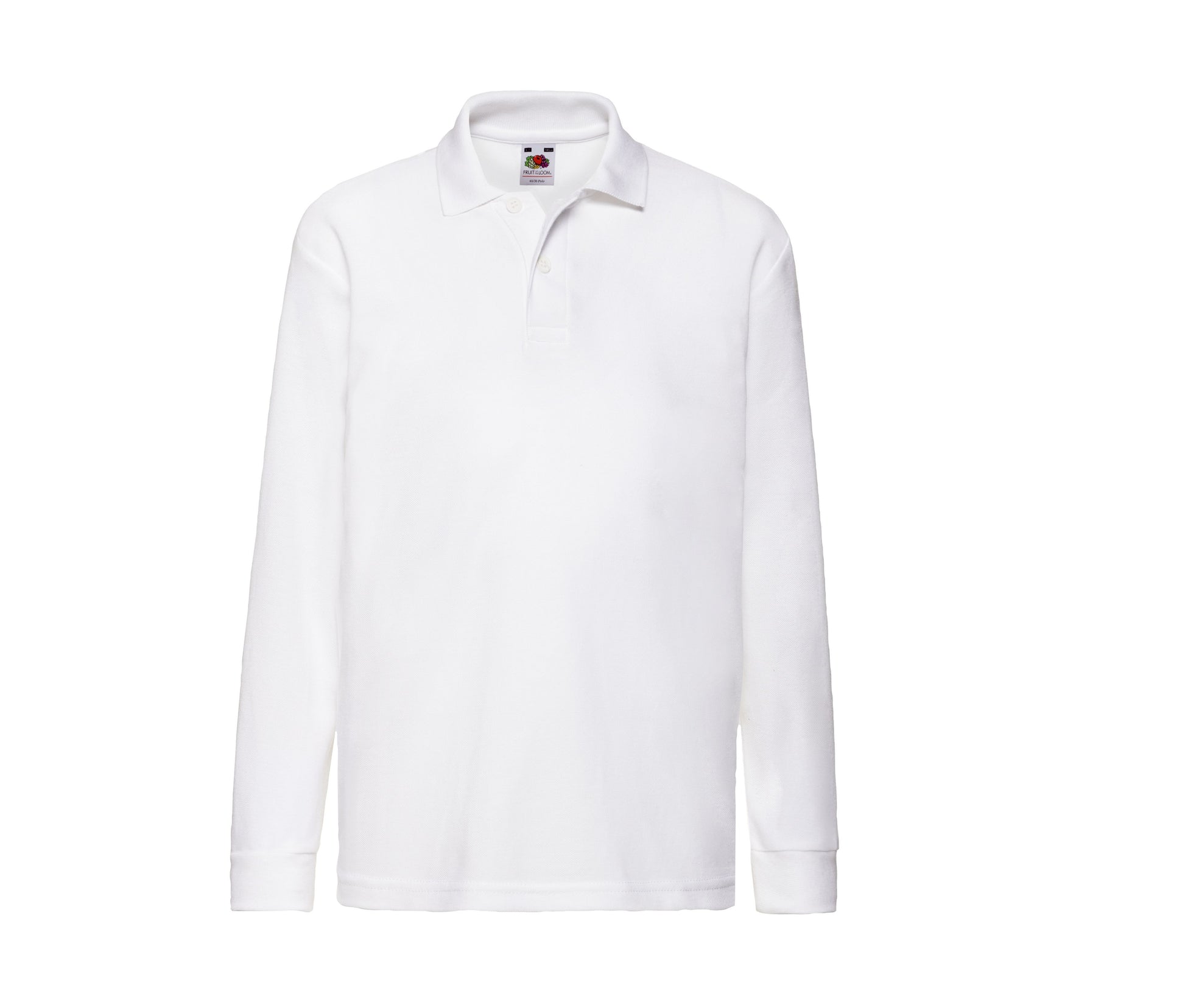 Polo Enfant Manches Longues - White