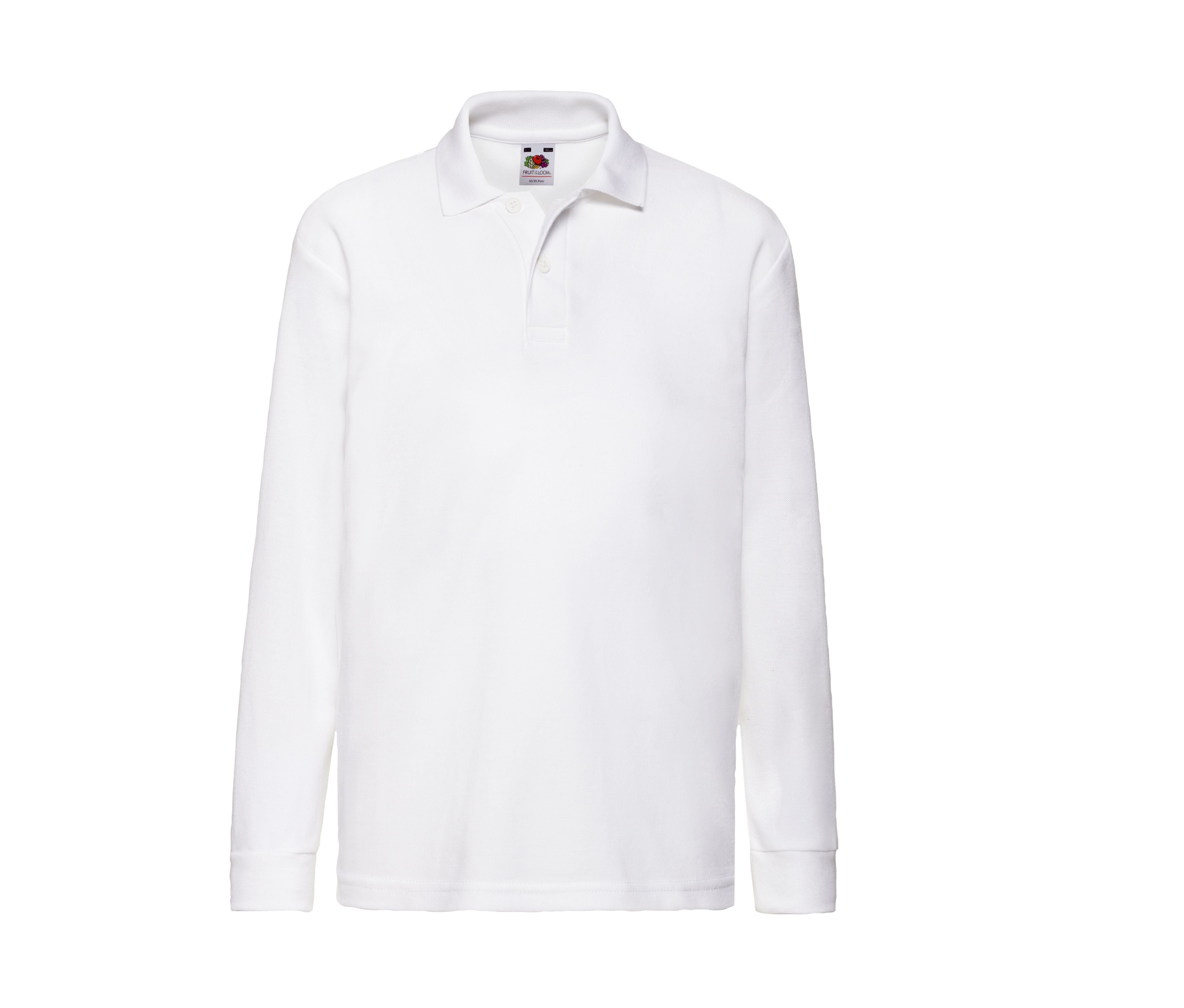 Polo Enfant Manches Longues - White