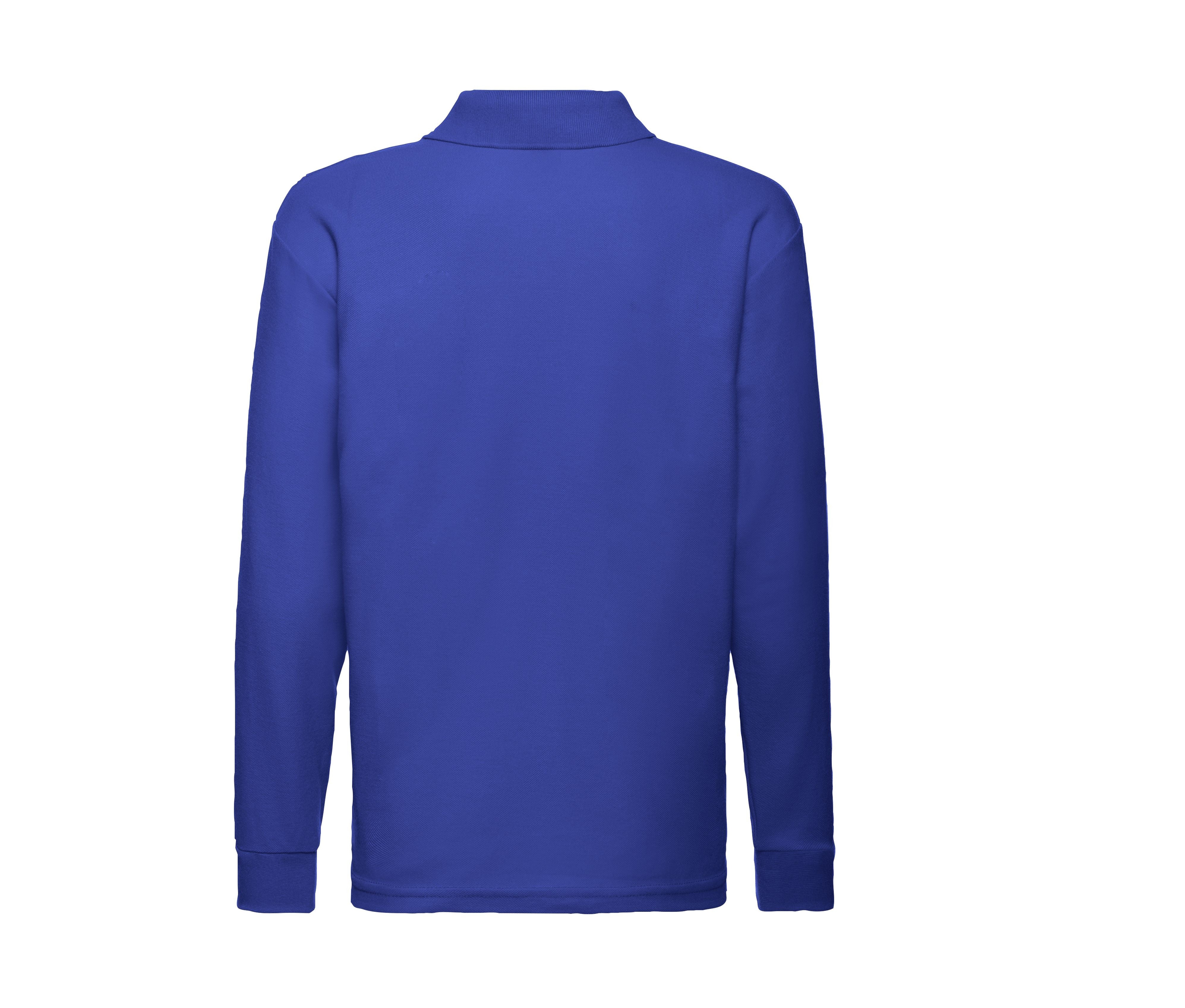 Polo Enfant Manches Longues - Royal Blue