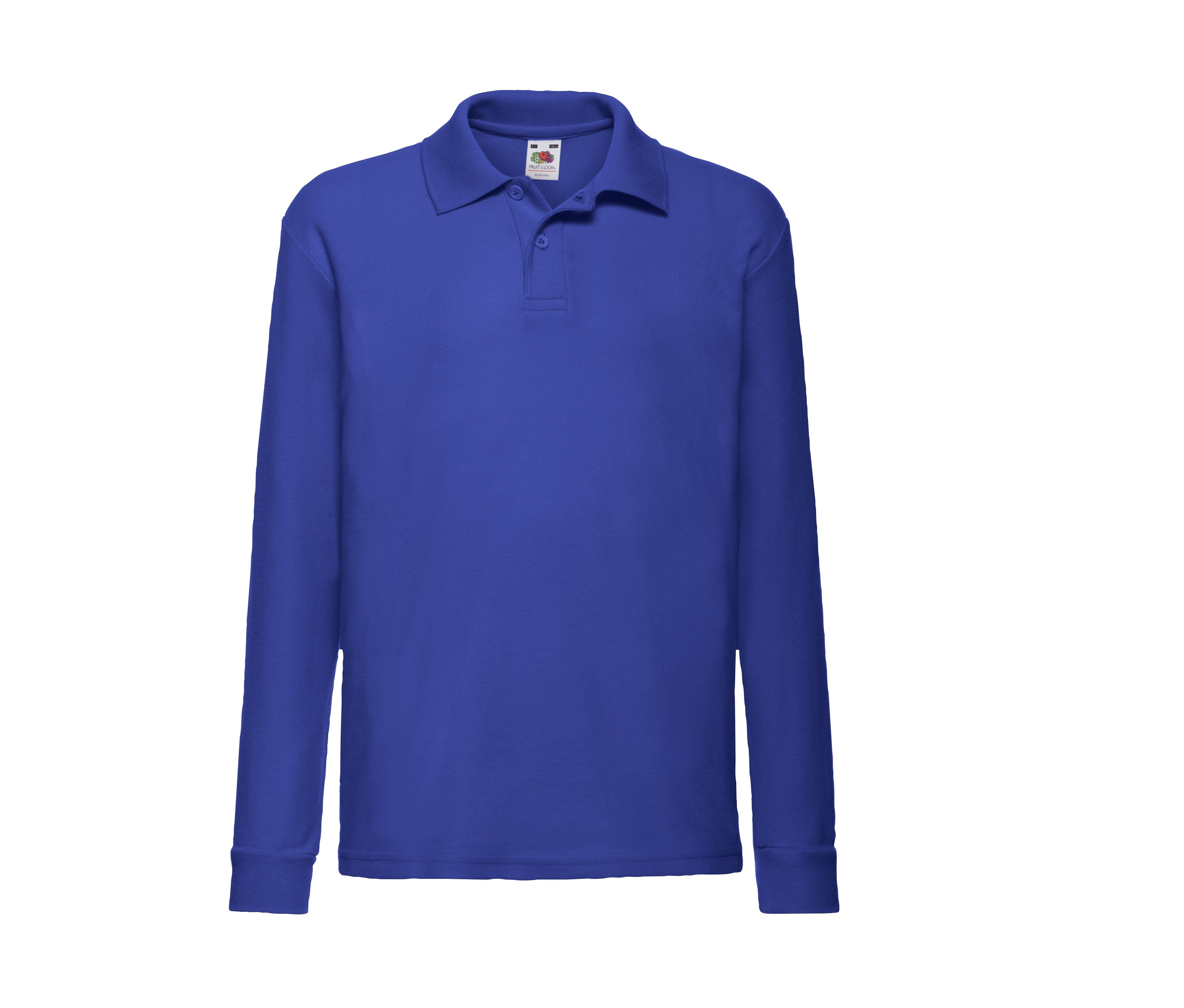 Polo Enfant Manches Longues - Royal Blue