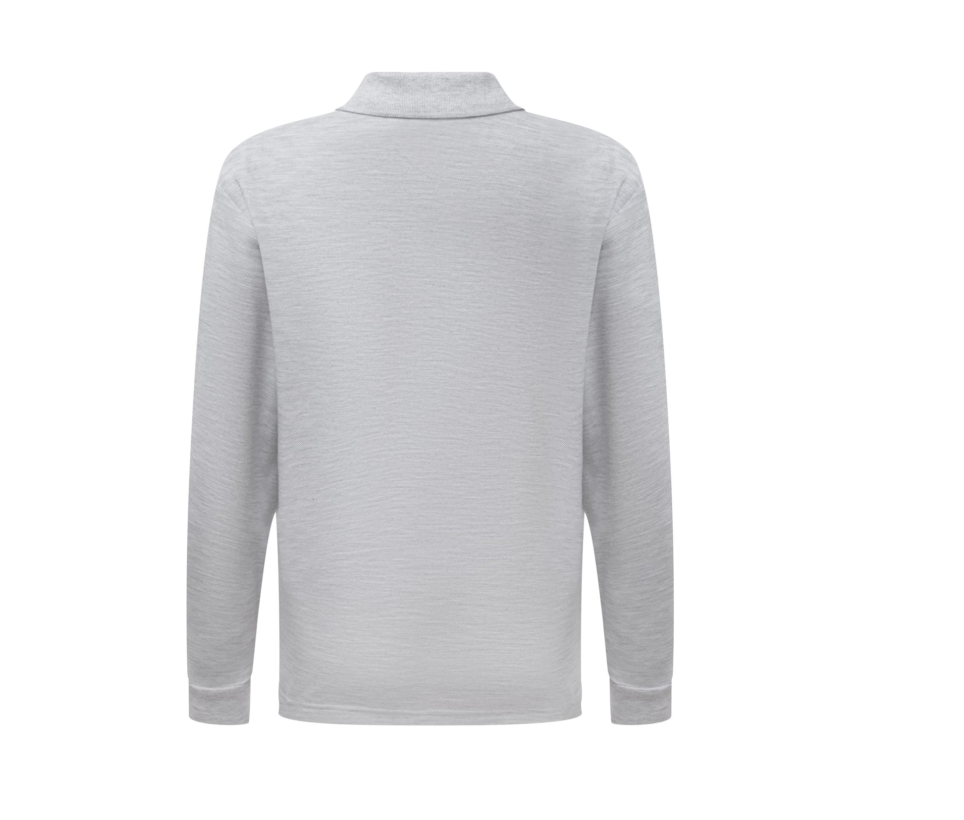 Polo Enfant Manches Longues - Heather Grey