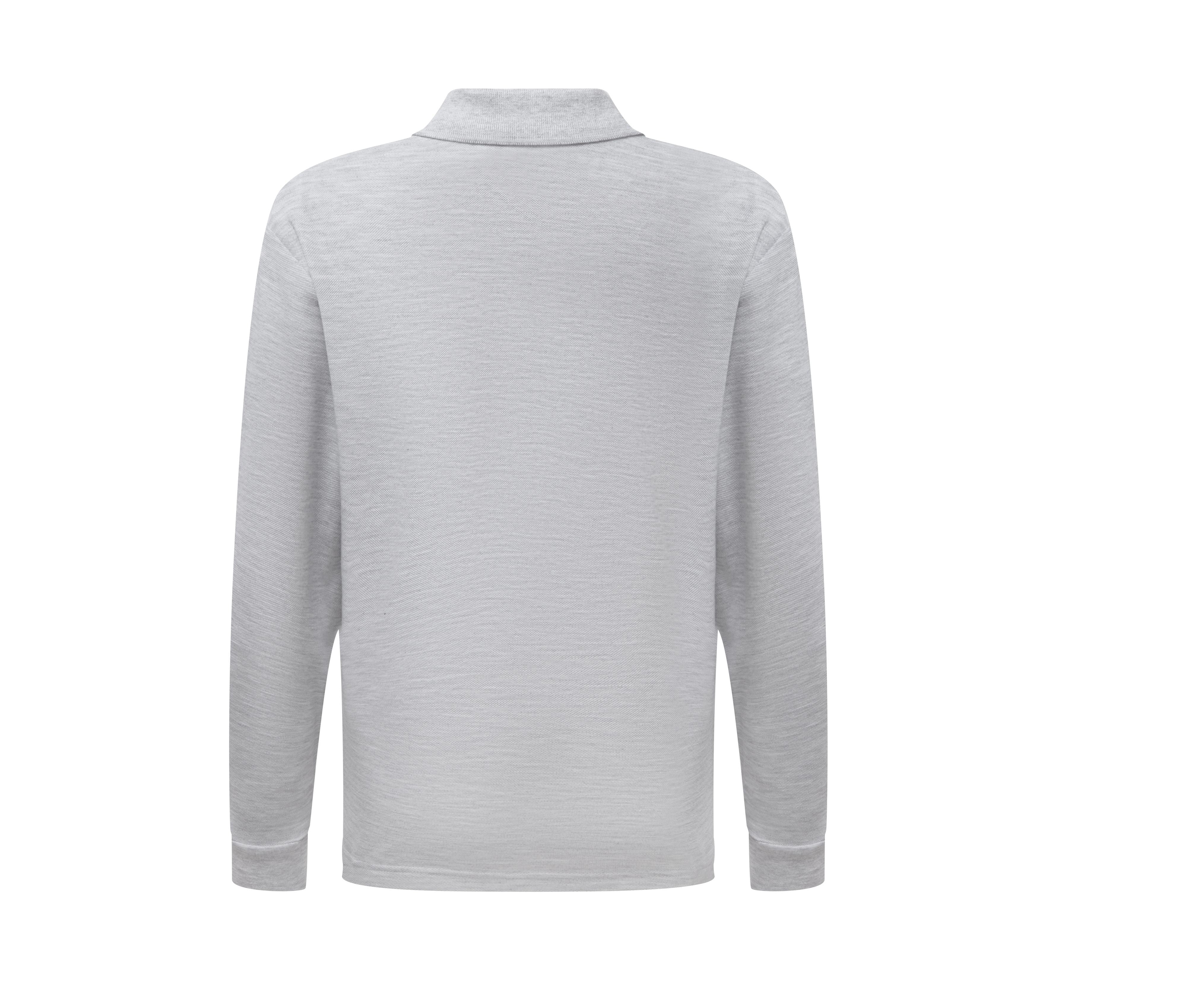 Polo Enfant Manches Longues - Heather Grey