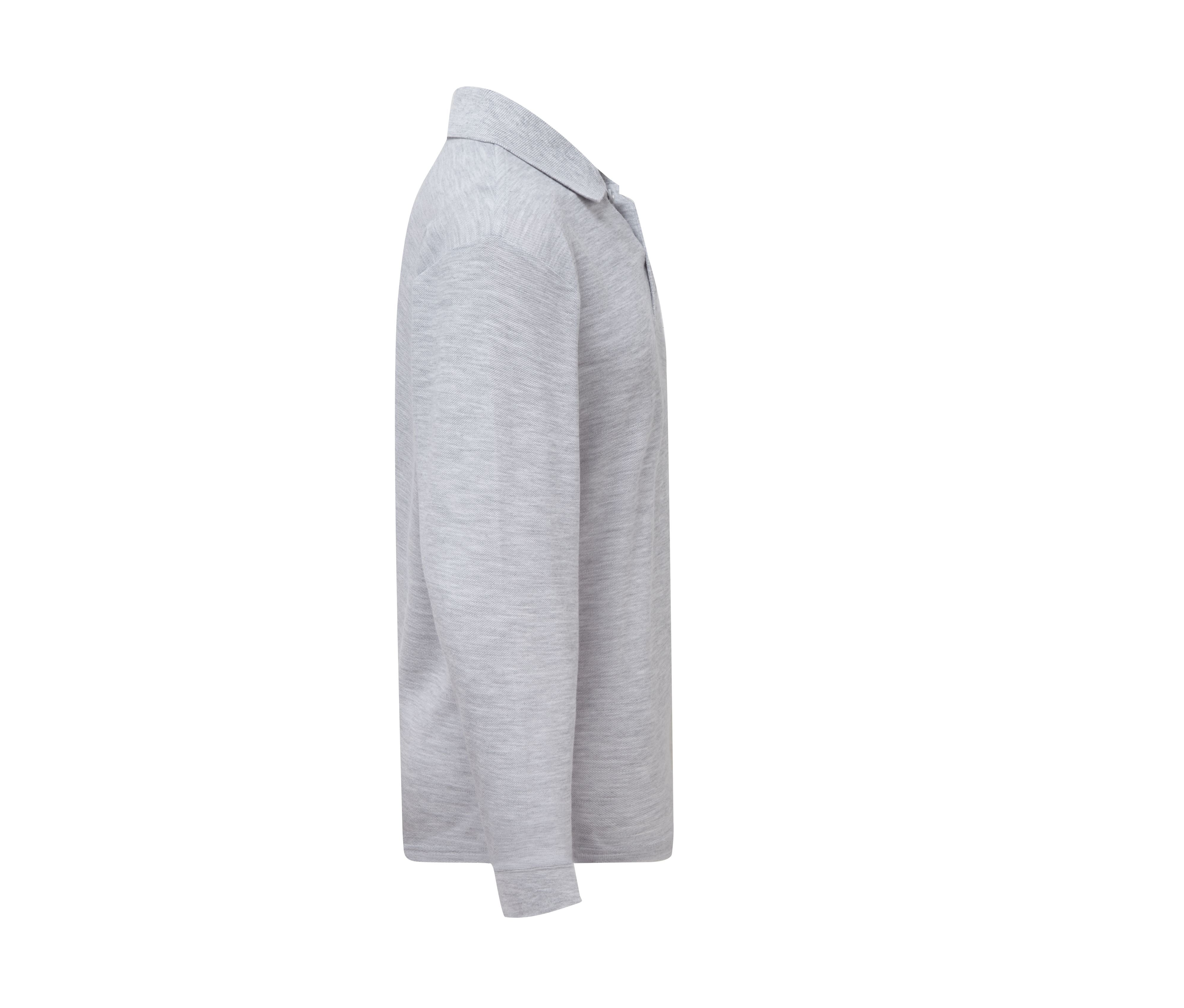Polo Enfant Manches Longues - Heather Grey