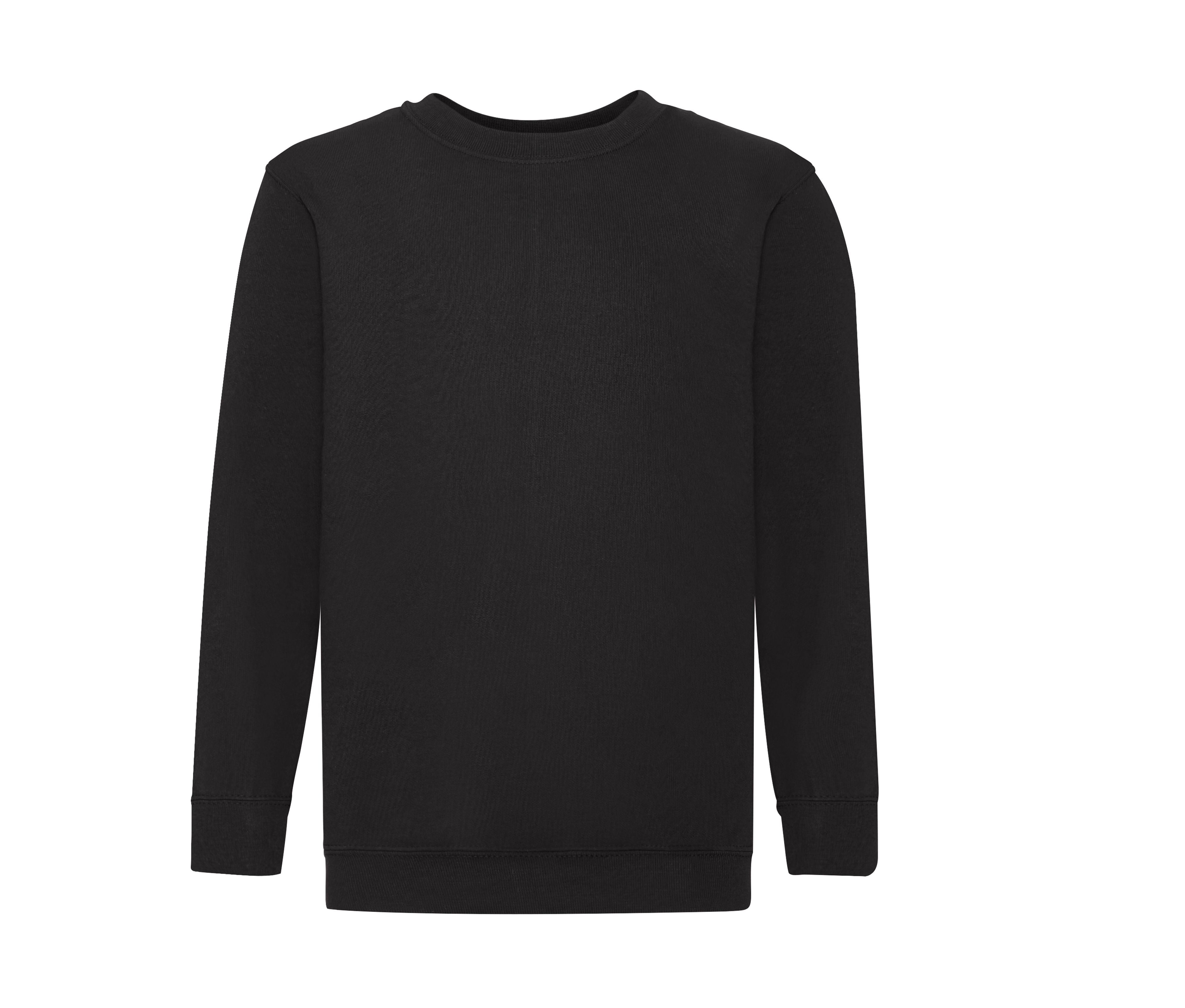 Sweat Manches Droites Enfant - Black