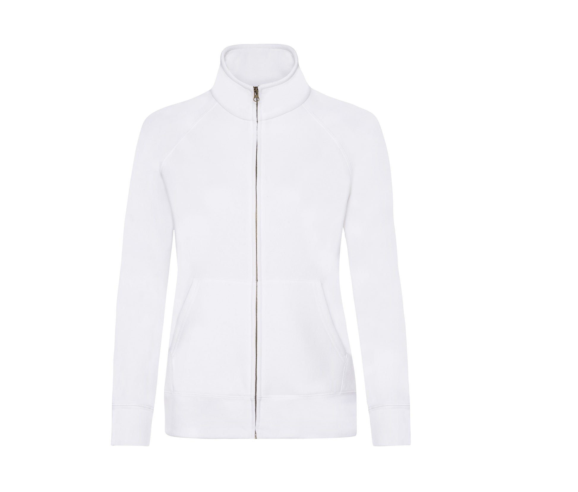 Sweat Femme Grand Zip - White
