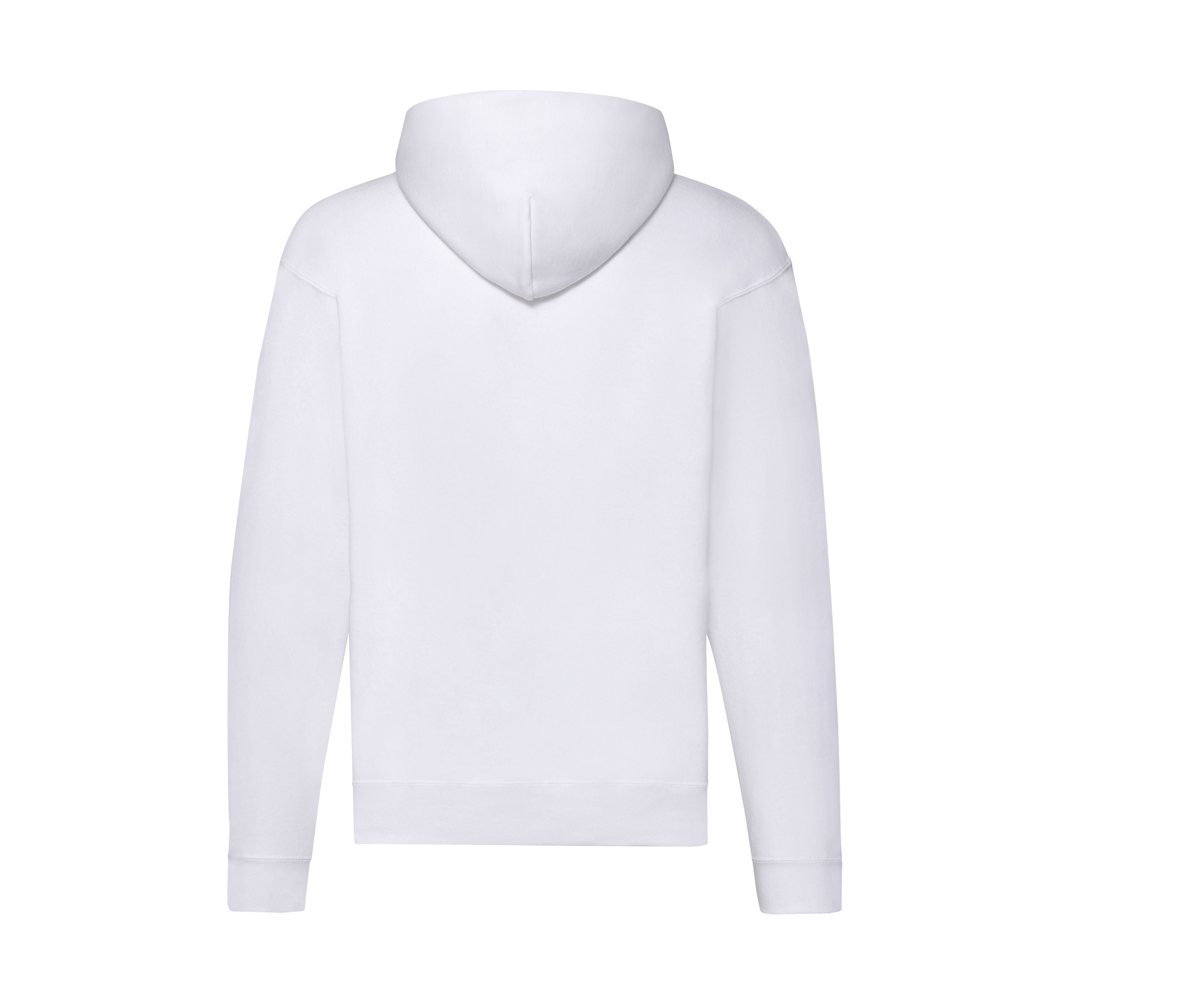 Sweat Capuche Grand Zip 280 - White