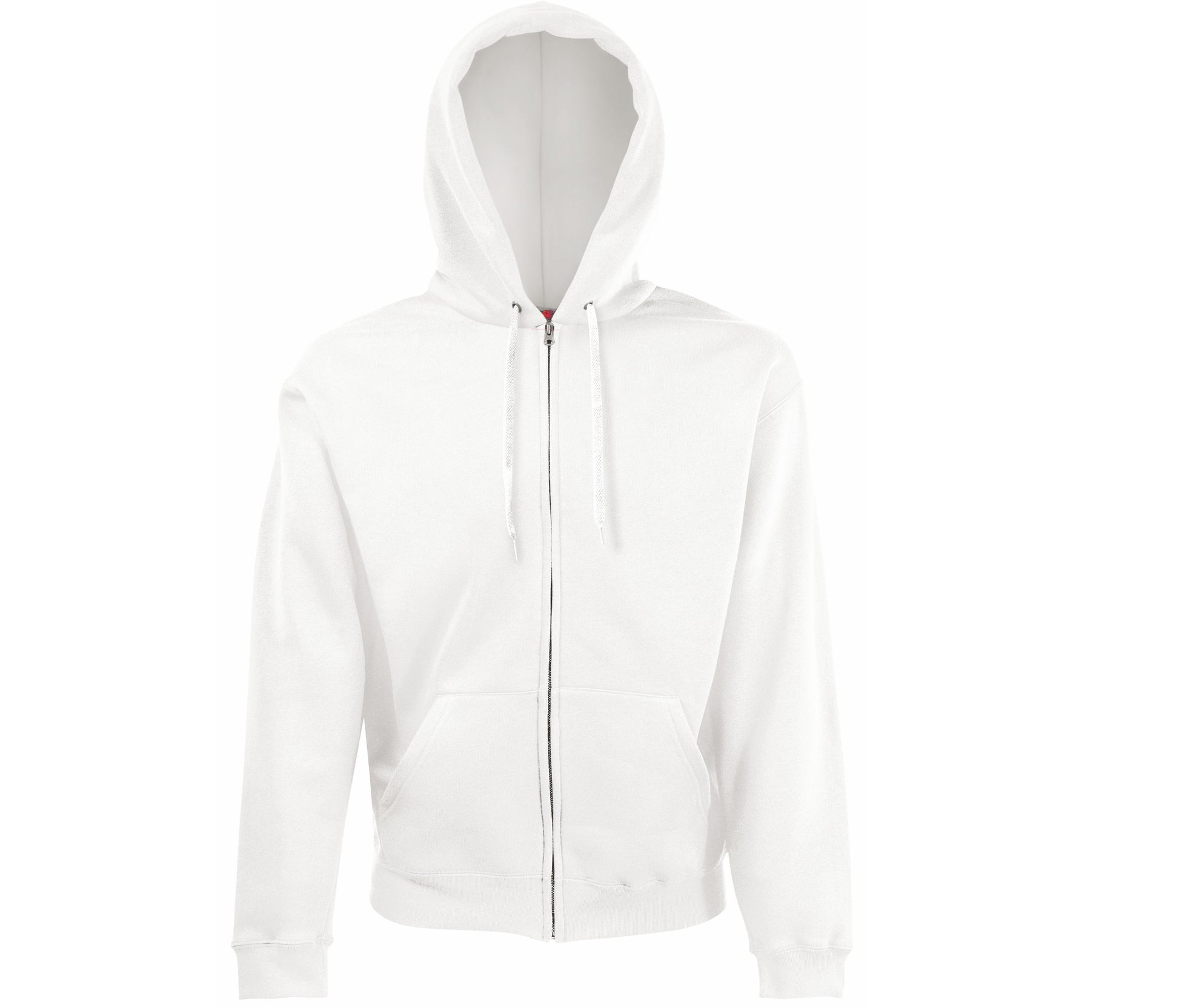 Sweat Capuche Grand Zip 280 - White