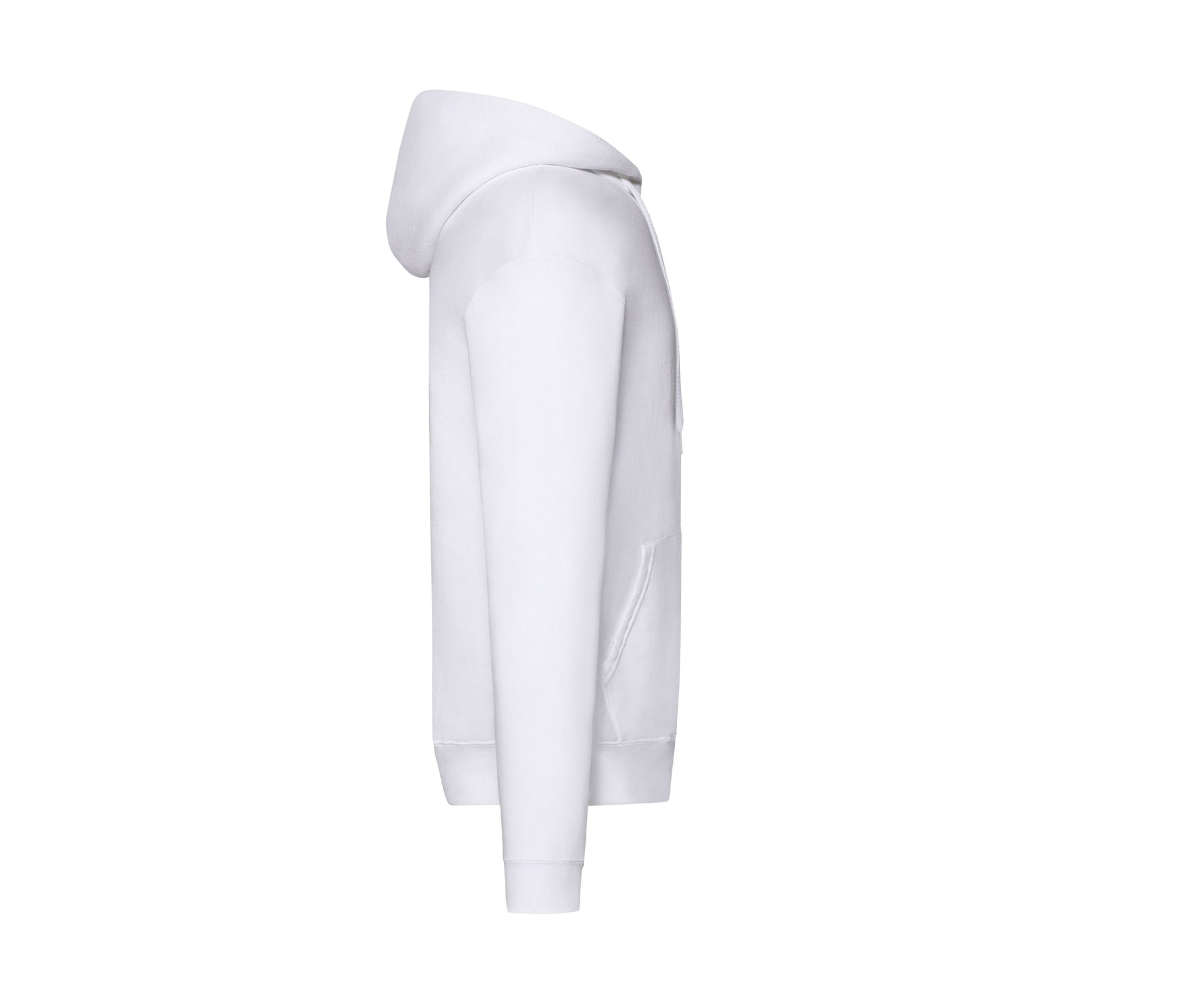 Sweat Capuche Grand Zip 280 - White