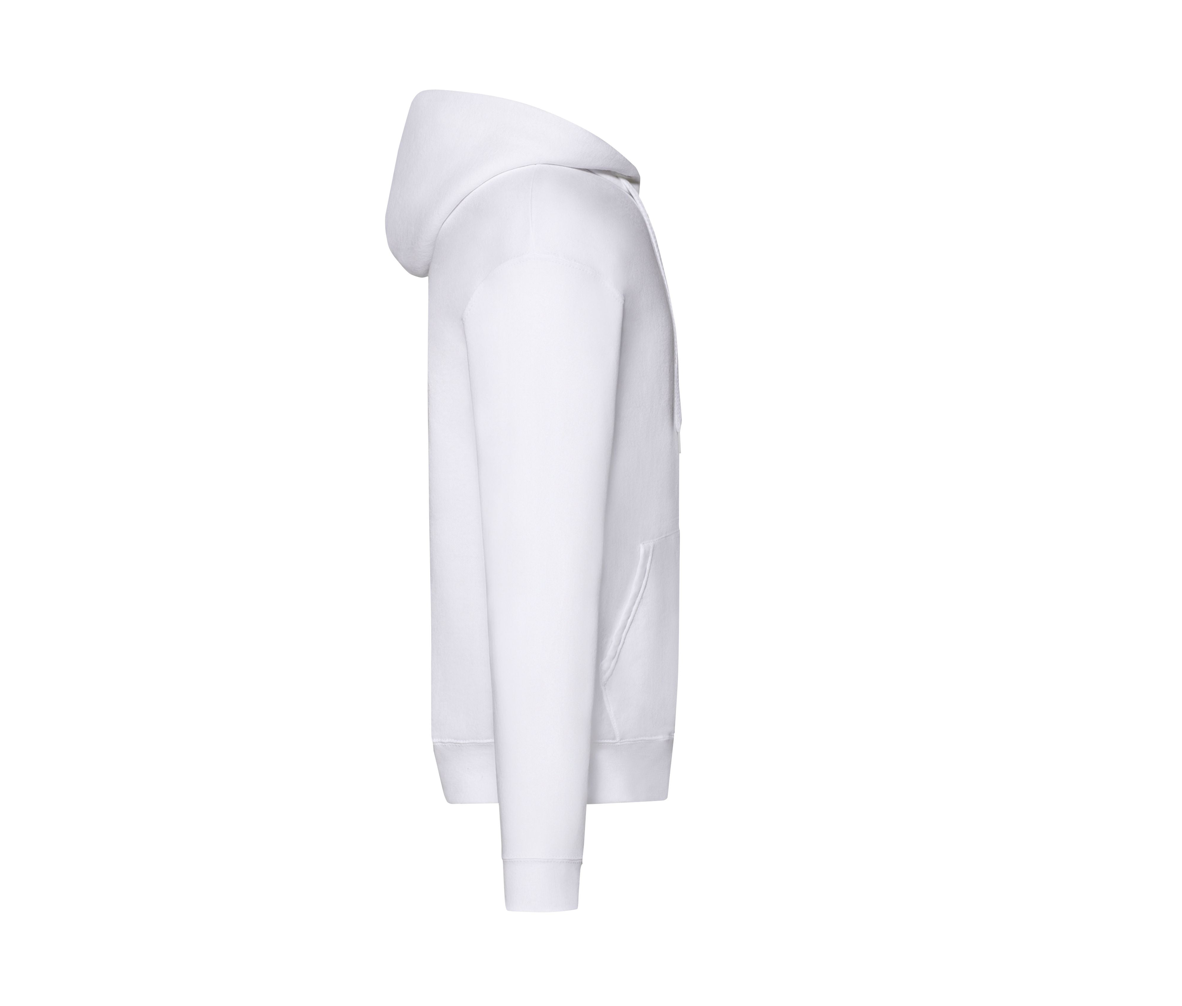 Sweat Capuche Grand Zip 280 - White