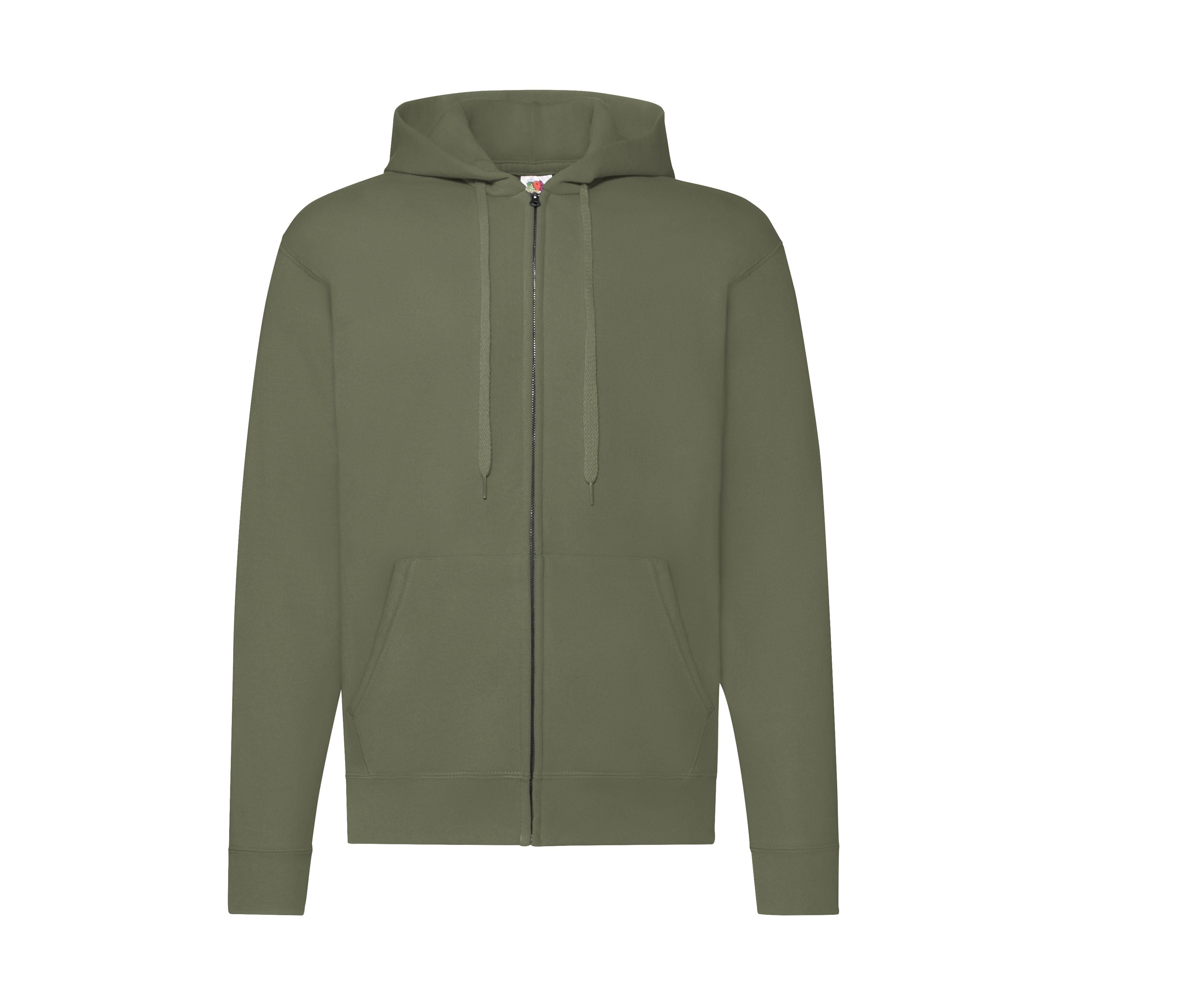 Sweat Capuche Grand Zip 280 - Classic Olive