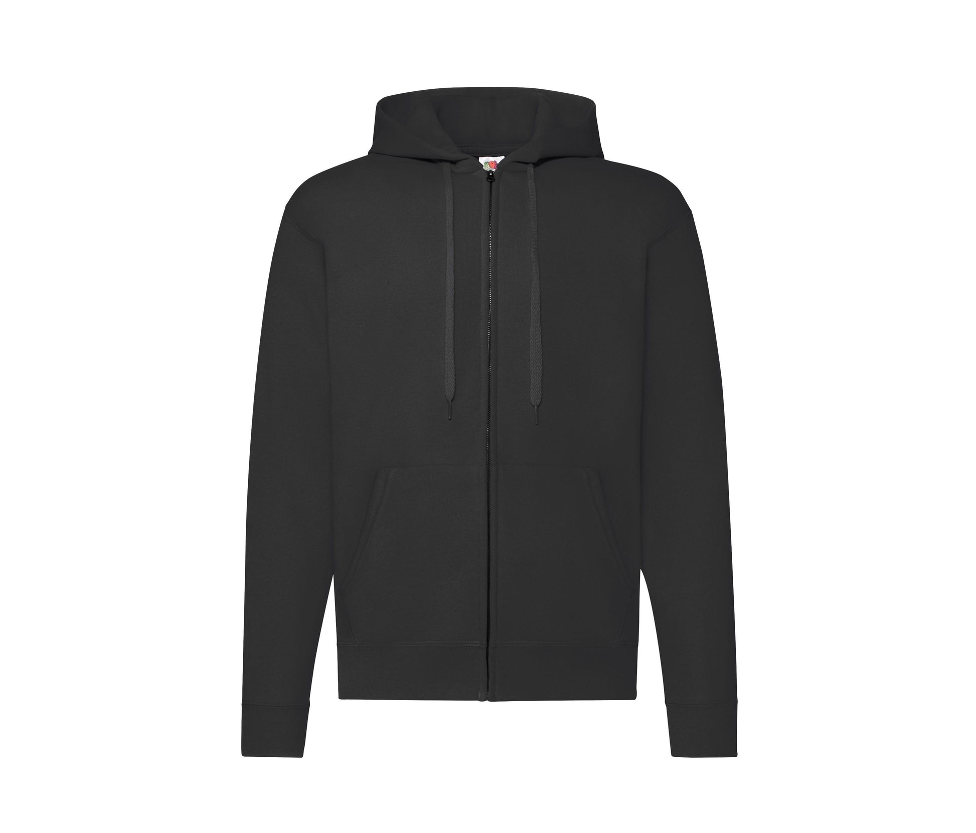 Sweat Capuche Grand Zip 280 - Black