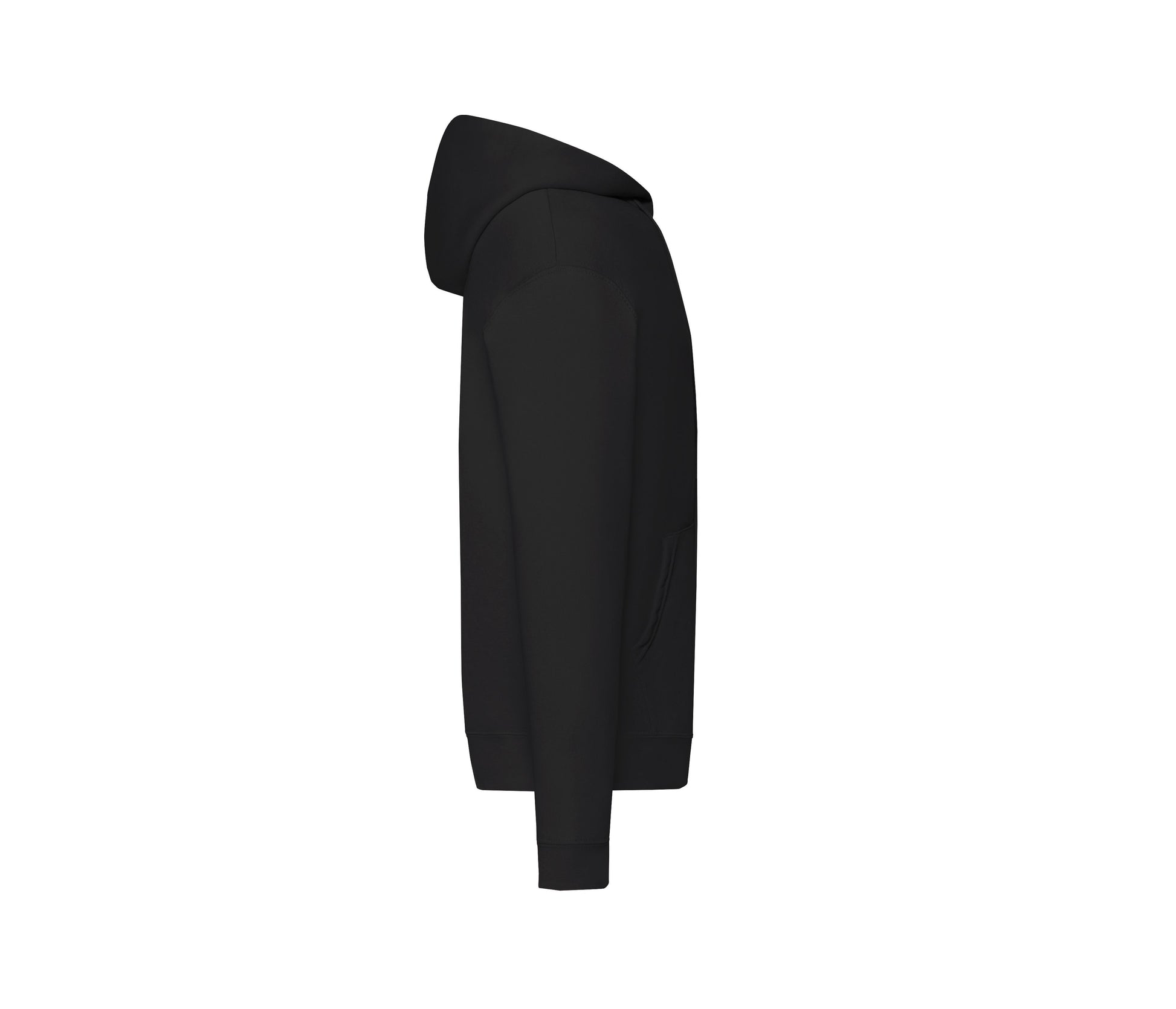 Sweat Capuche Grand Zip 280 - Black