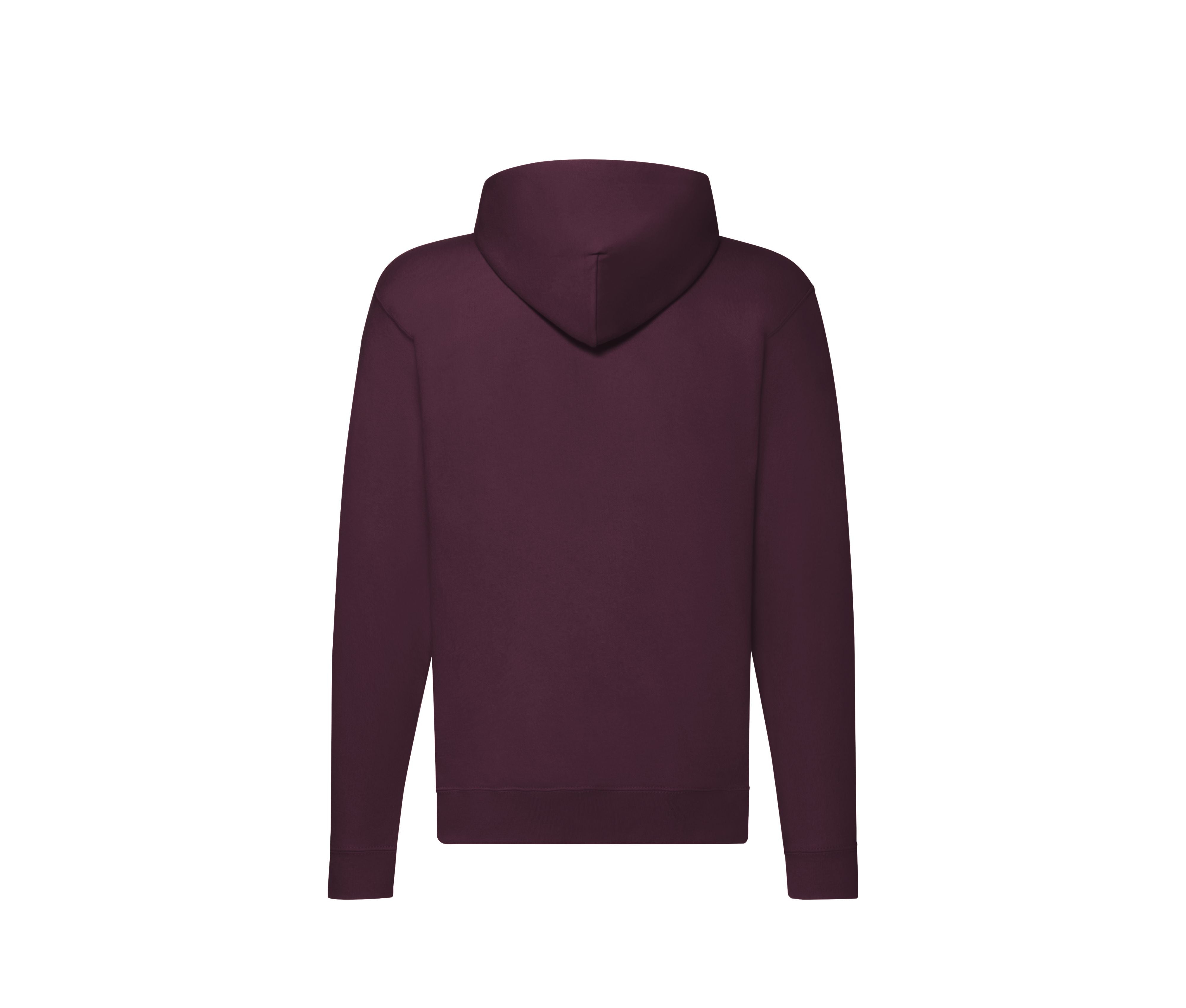 Sweat Capuche Grand Zip 280 - Burgundy